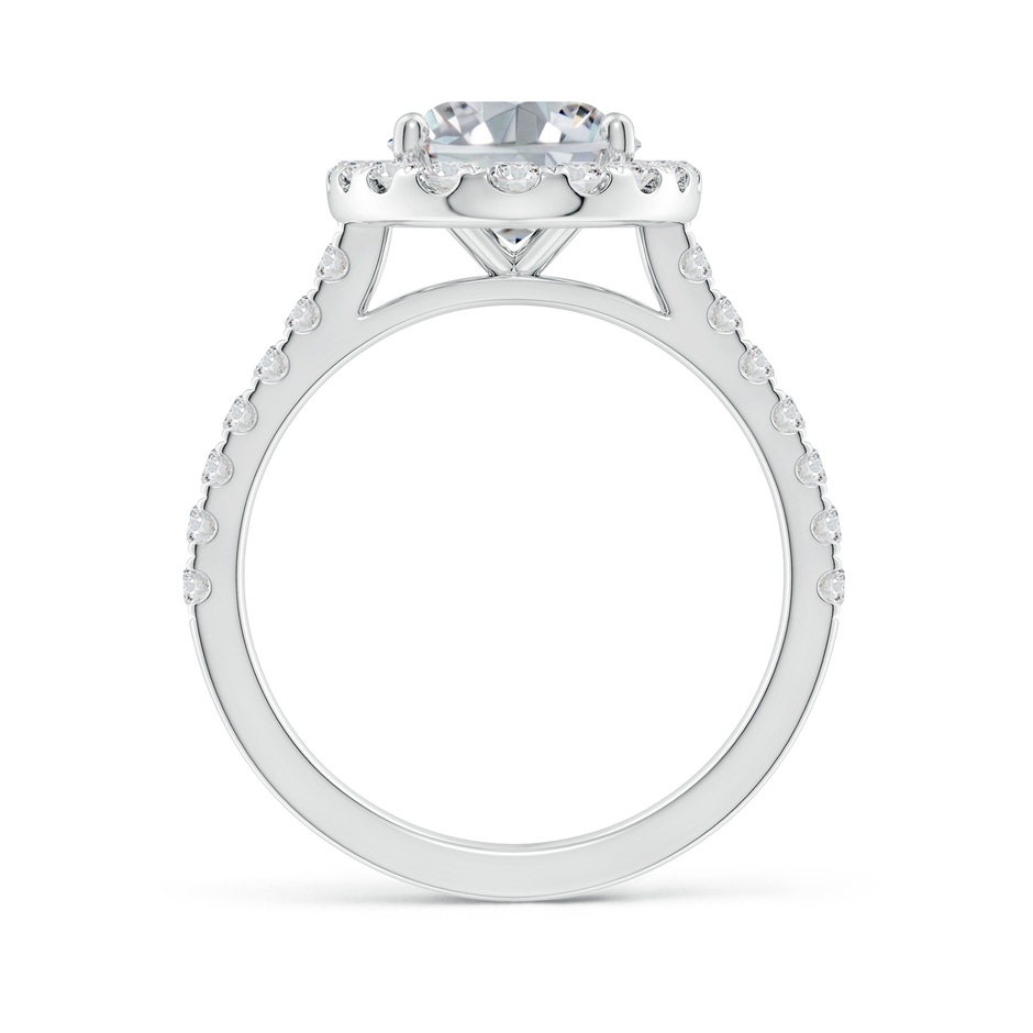 12x8mm HSI2 Oval Diamond Halo Ring with Accents in P950 Platinum side 199