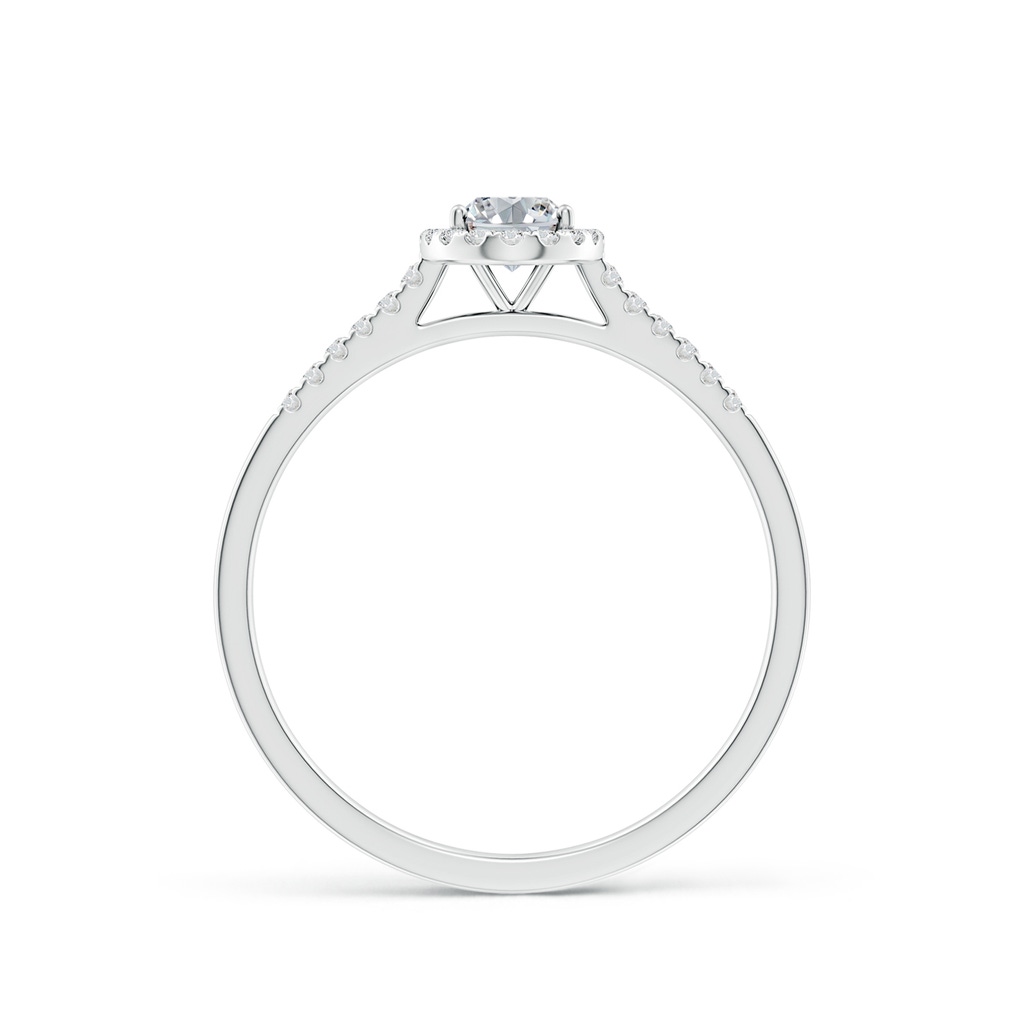 6x4mm HSI2 Oval Diamond Halo Ring with Accents in White Gold - side 199