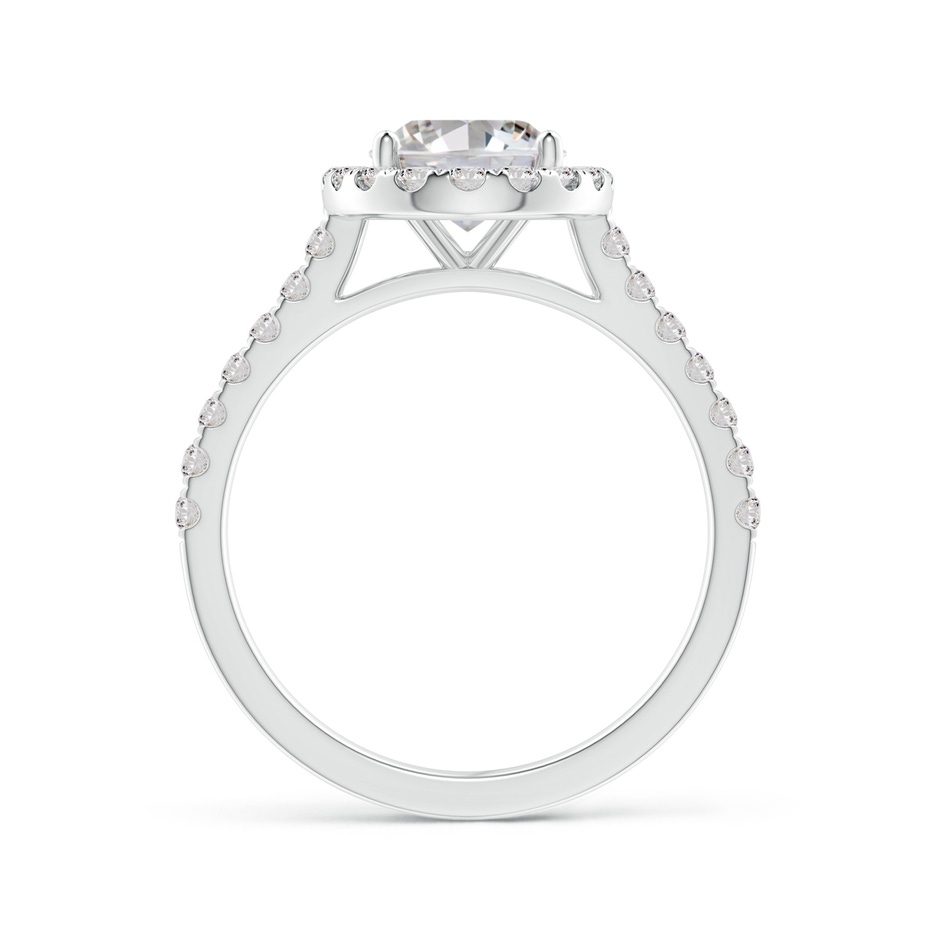 9x7mm II1 Oval Diamond Halo Ring with Accents in P950 Platinum side 199