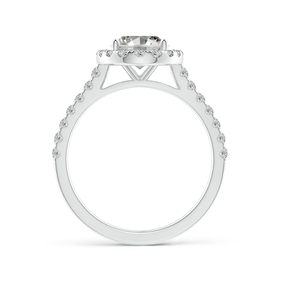 9x7mm JI2 Oval Diamond Halo Ring with Accents in P950 Platinum side 199