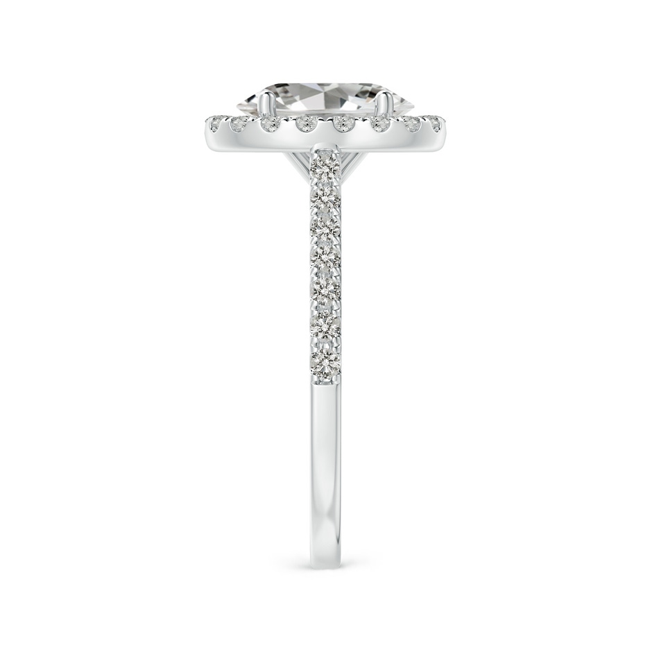9x7mm JI2 Oval Diamond Halo Ring with Accents in P950 Platinum side 299