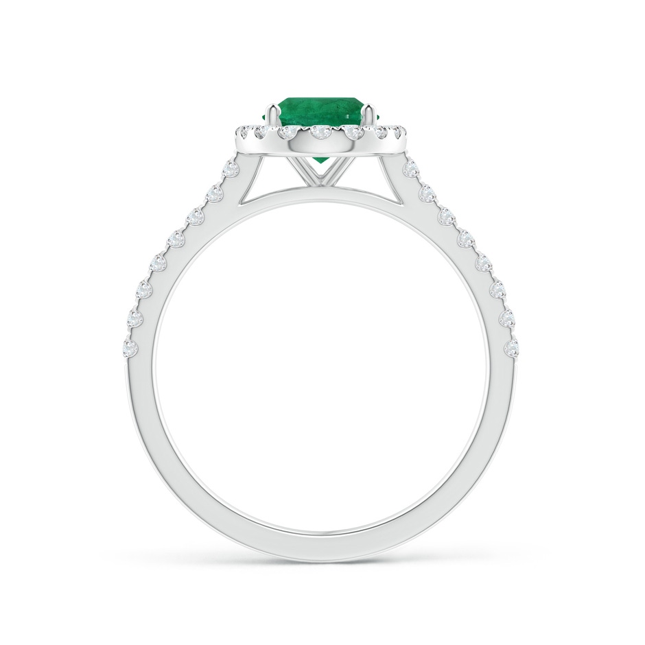 8.22x6.01x3.94mm AA GIA Certified Oval Emerald Halo Ring with Diamond Accents in White Gold side 199