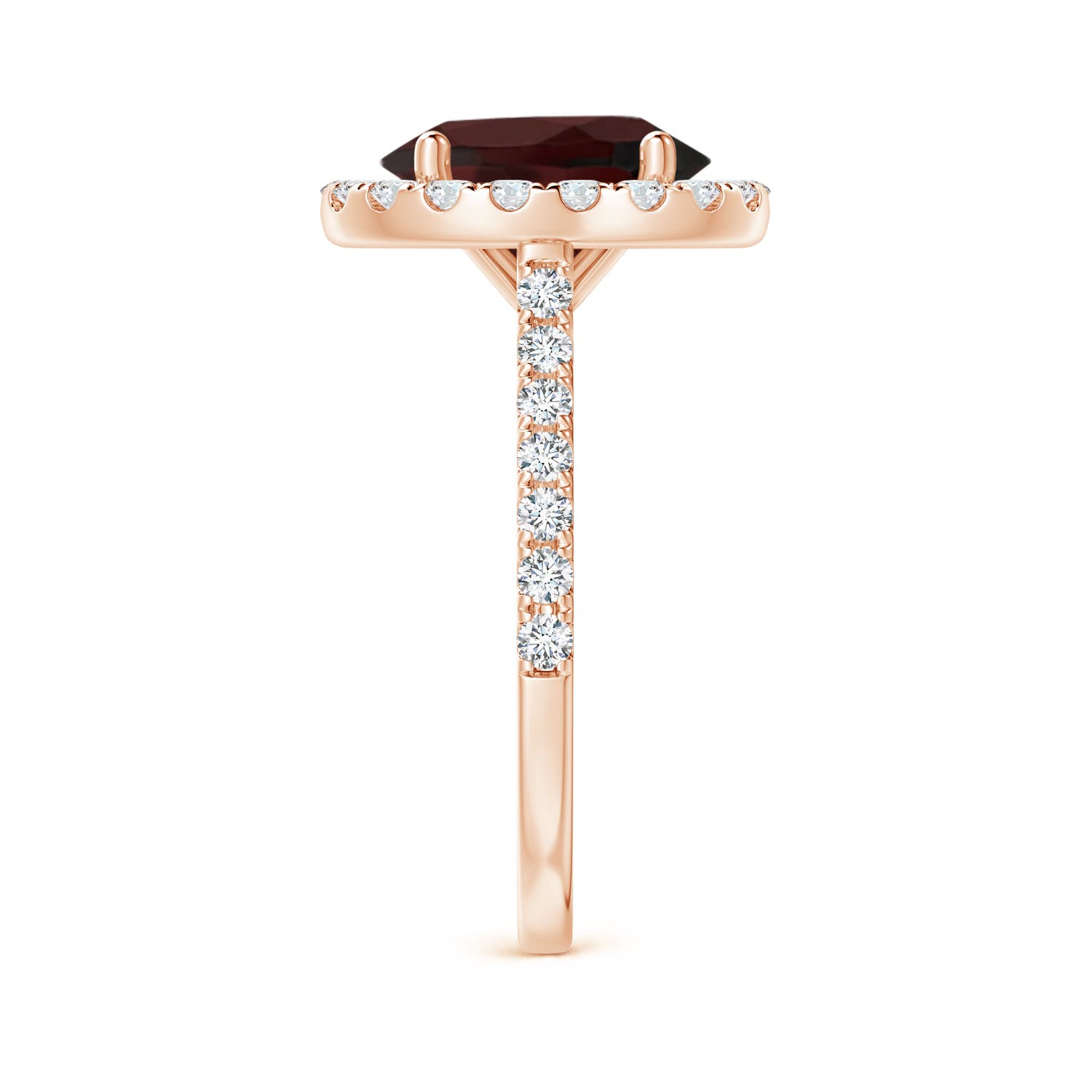 A - Garnet / 3.62 CT / 14 KT Rose Gold