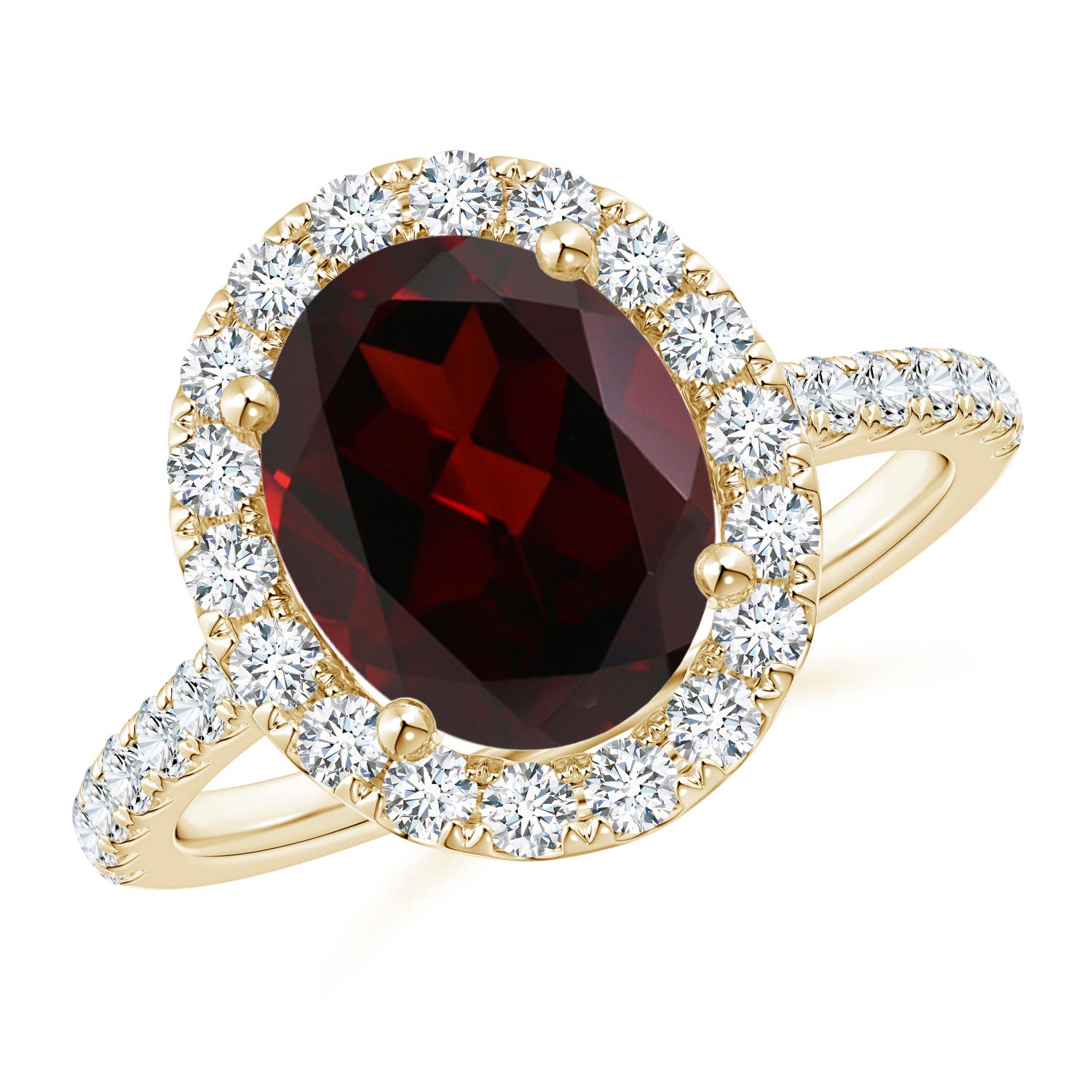 A - Garnet / 3.62 CT / 14 KT Yellow Gold