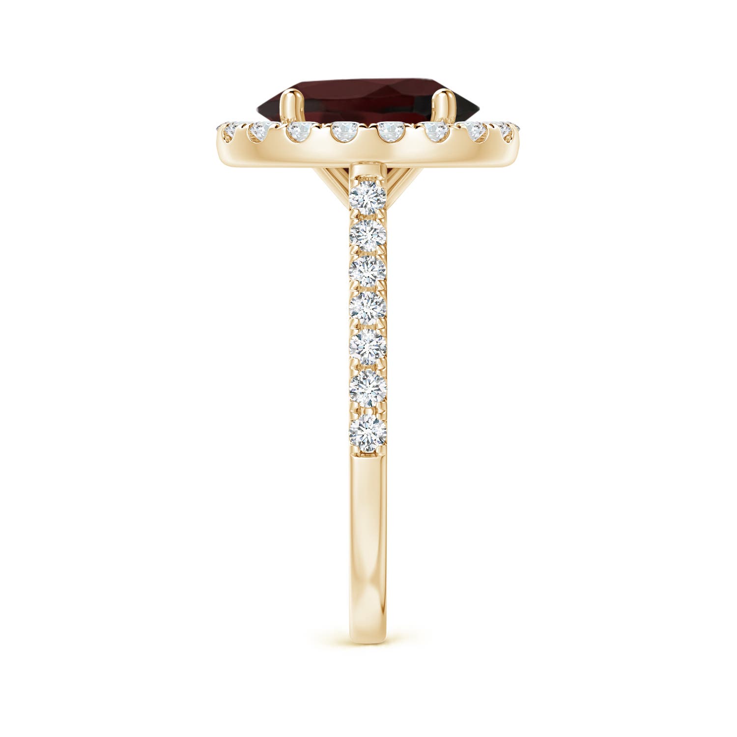 A - Garnet / 3.62 CT / 14 KT Yellow Gold