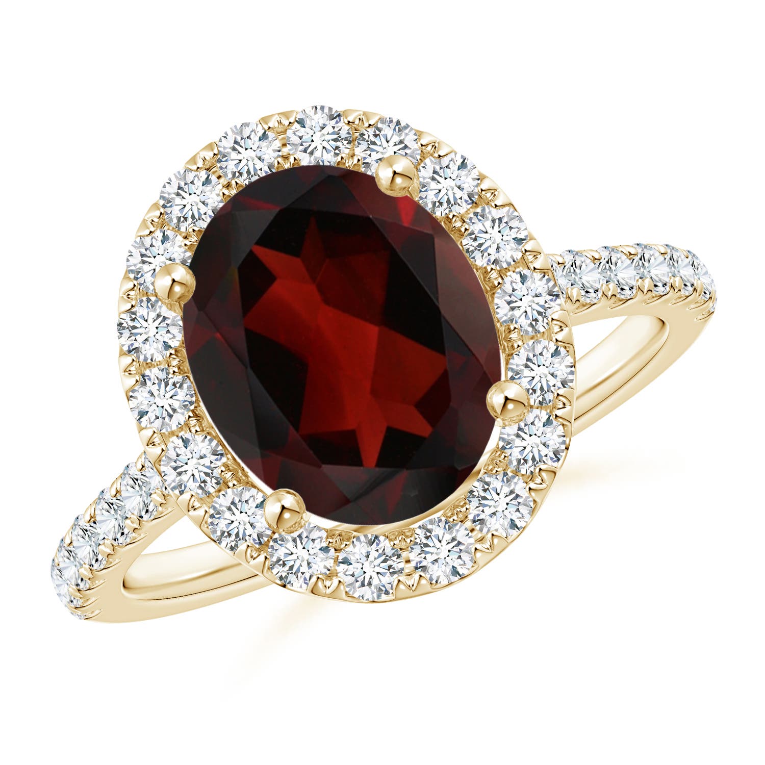 AA - Garnet / 3.62 CT / 14 KT Yellow Gold