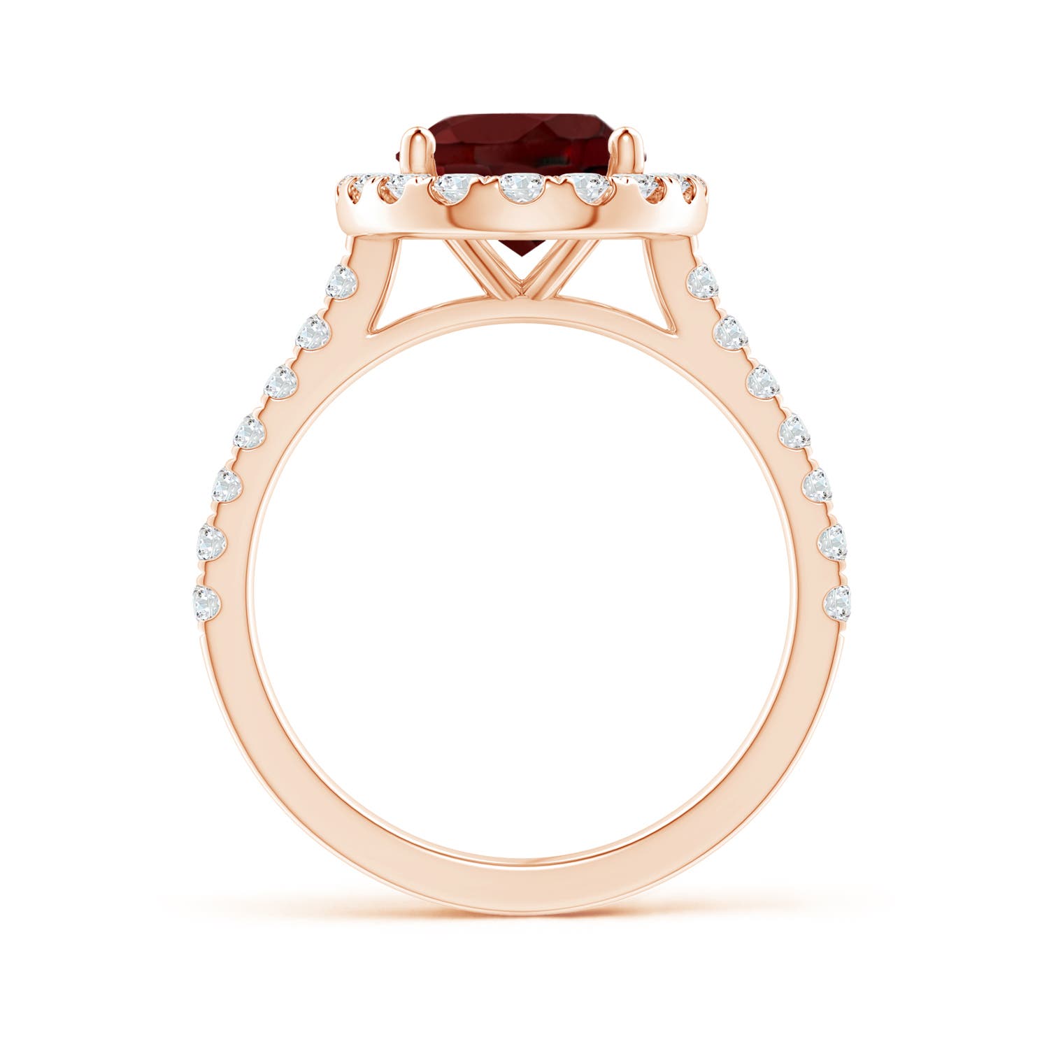 AAA - Garnet / 3.62 CT / 14 KT Rose Gold