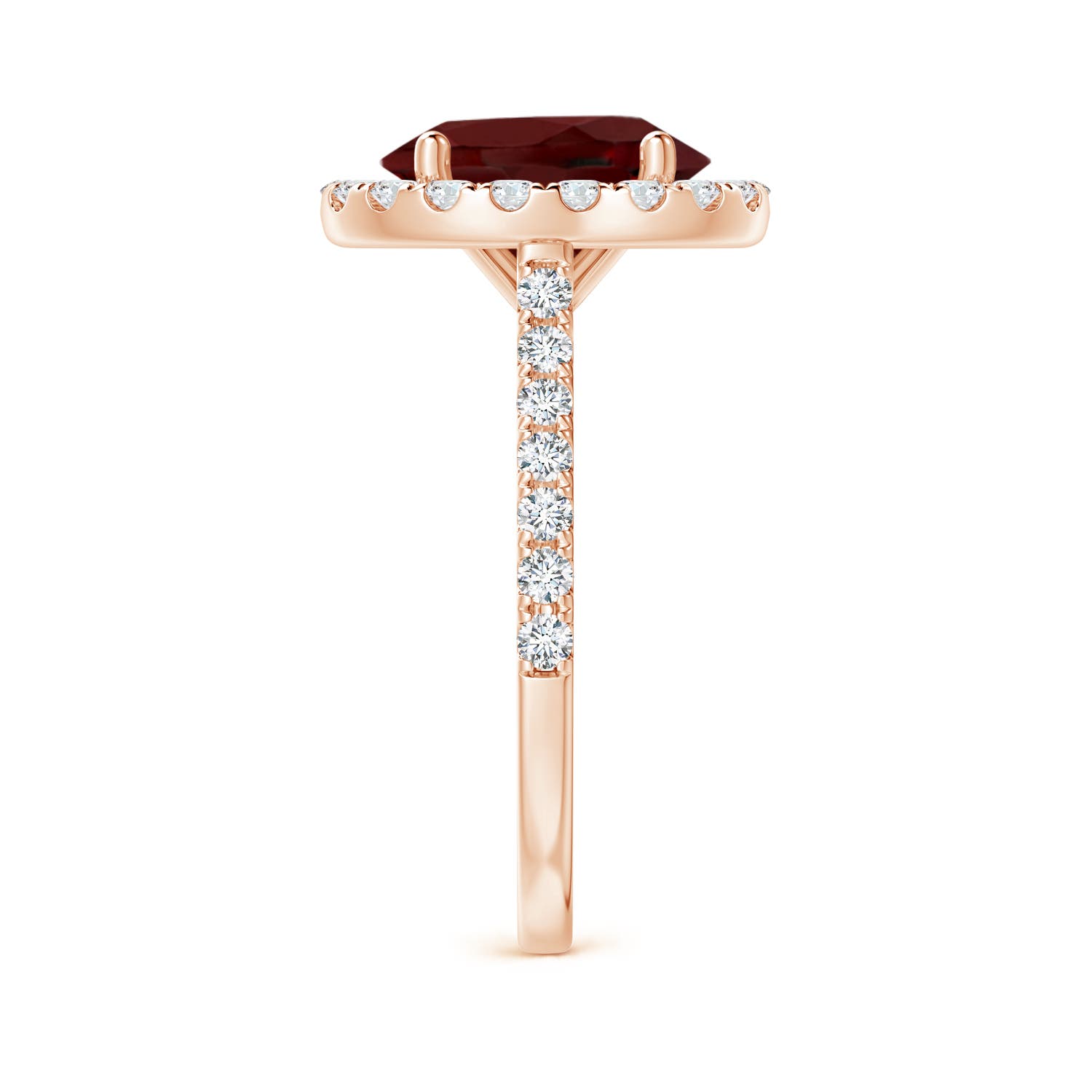 AAA - Garnet / 3.62 CT / 14 KT Rose Gold