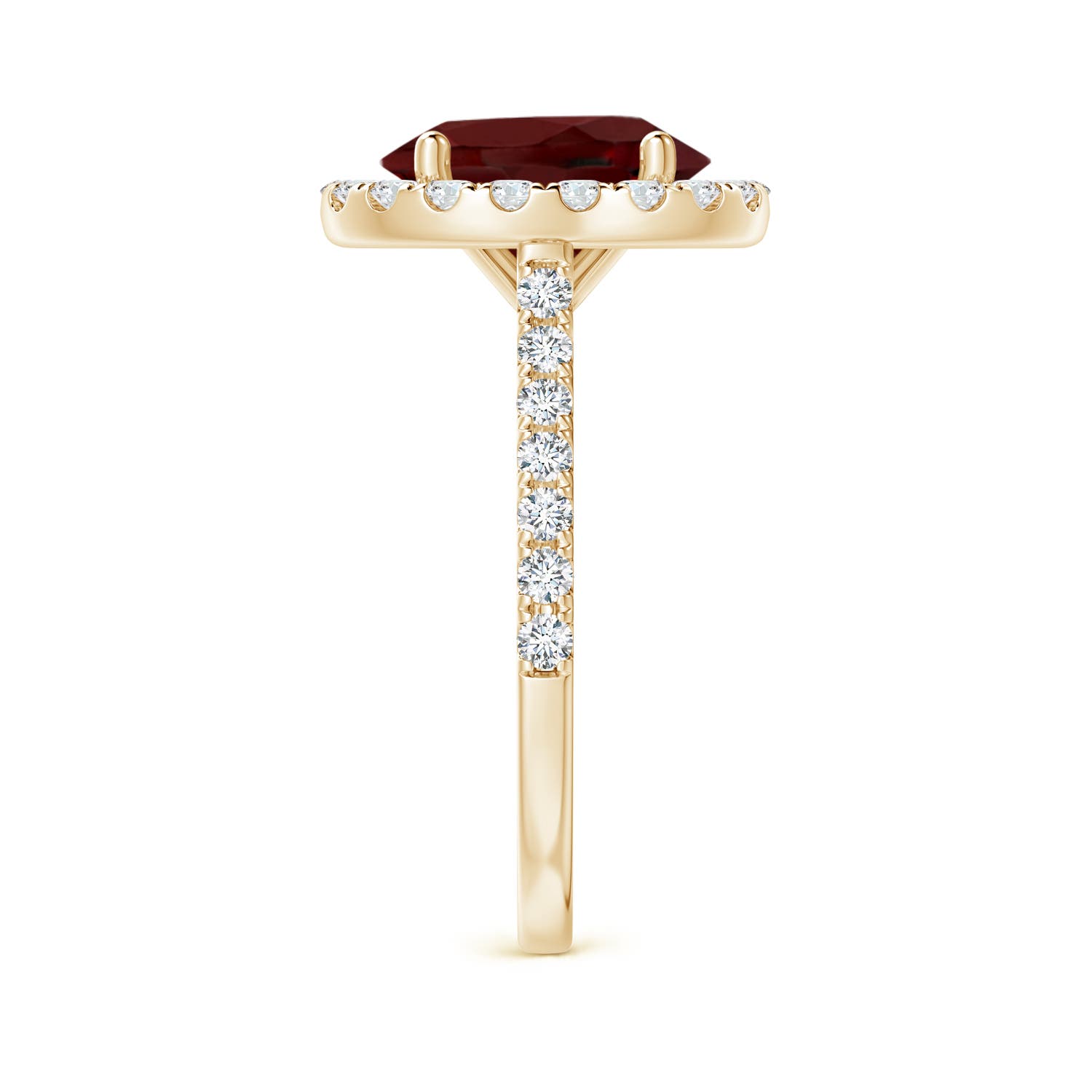 AAA - Garnet / 3.62 CT / 14 KT Yellow Gold