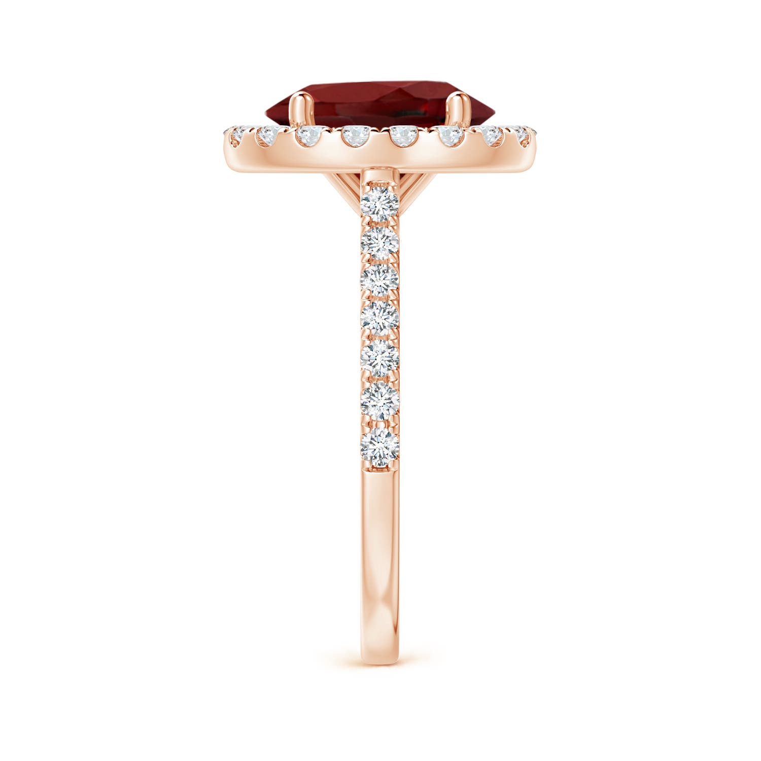 AAAA - Garnet / 3.62 CT / 14 KT Rose Gold