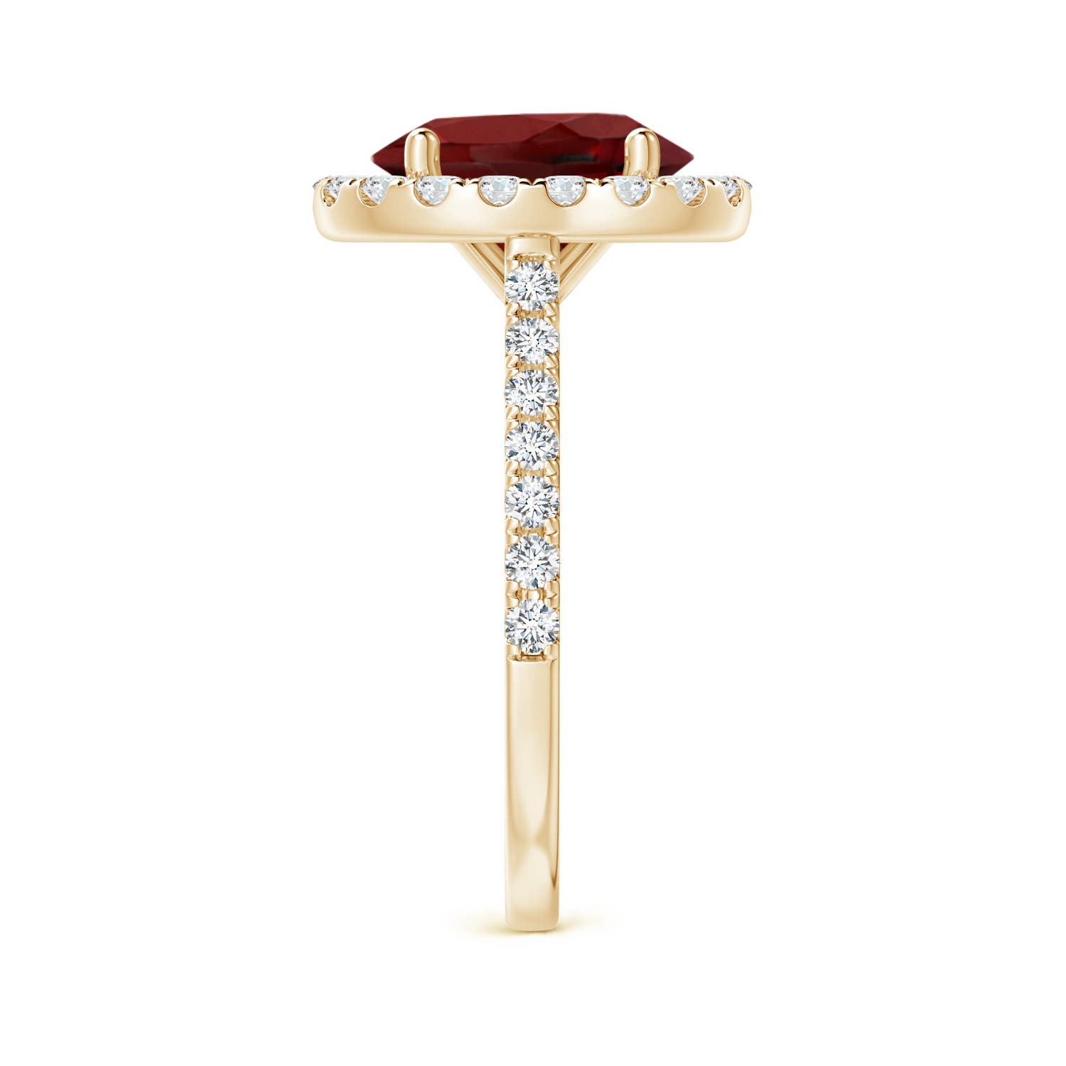 AAAA - Garnet / 3.62 CT / 14 KT Yellow Gold