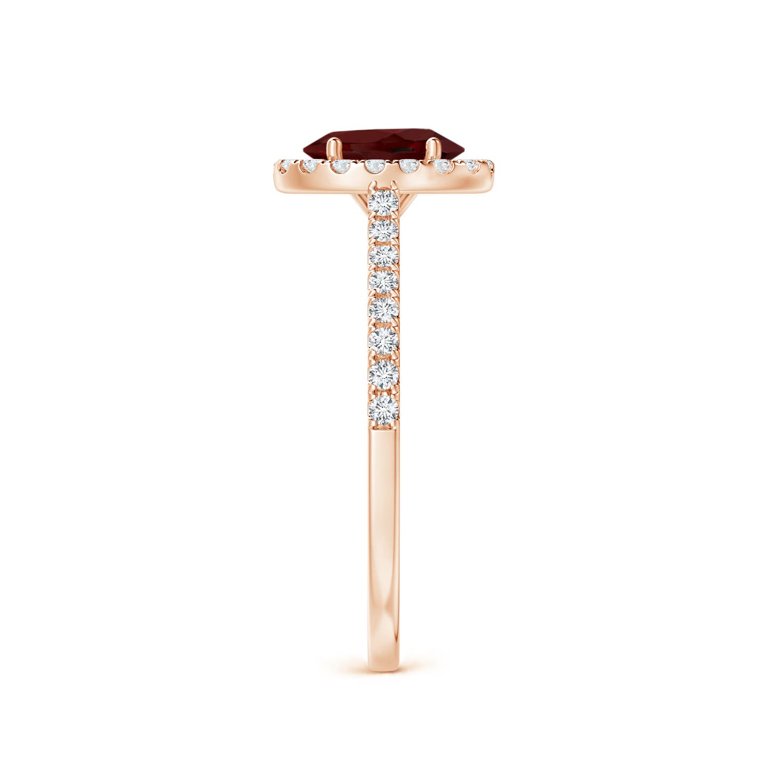 AAA - Garnet / 1.16 CT / 14 KT Rose Gold