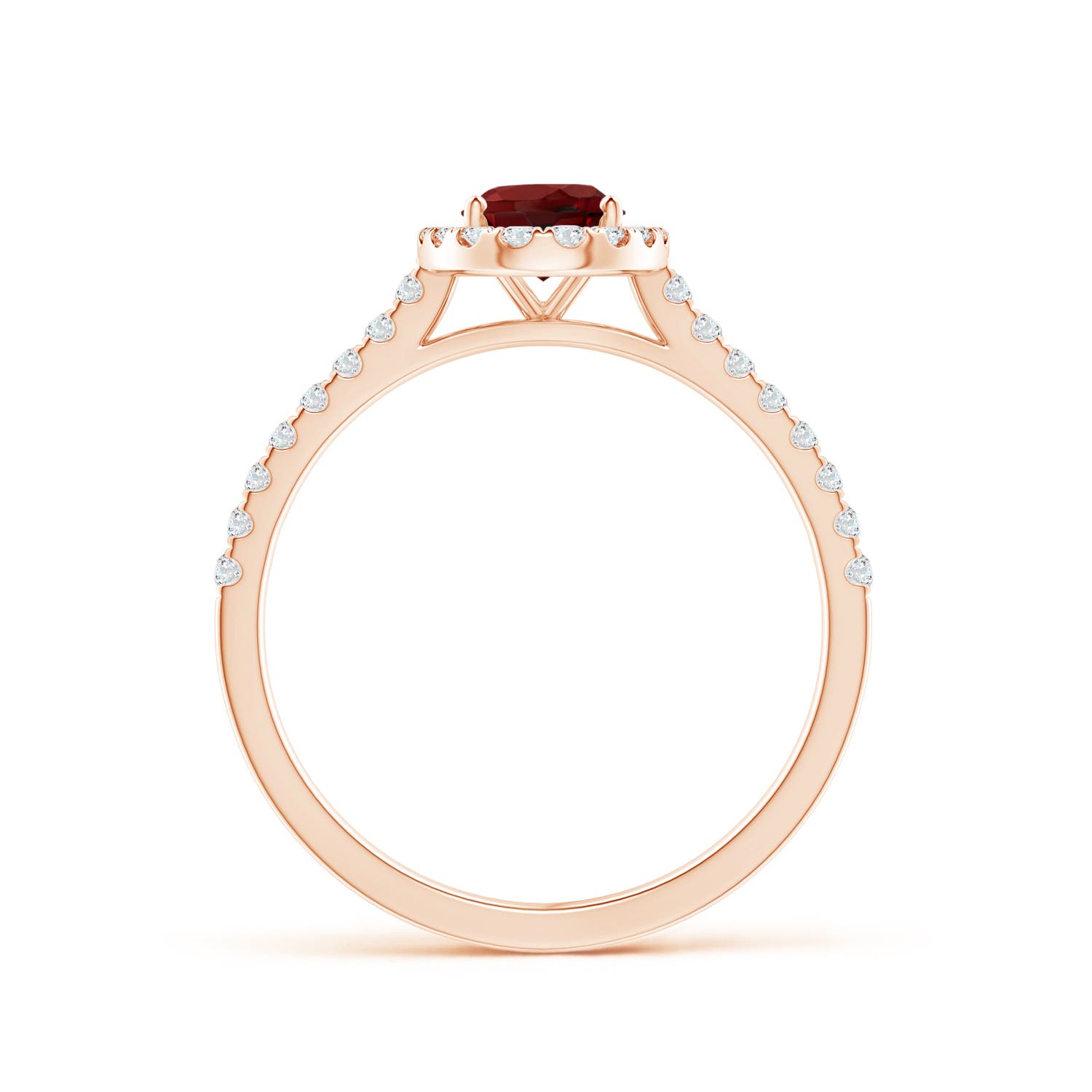 AAAA - Garnet / 1.16 CT / 14 KT Rose Gold