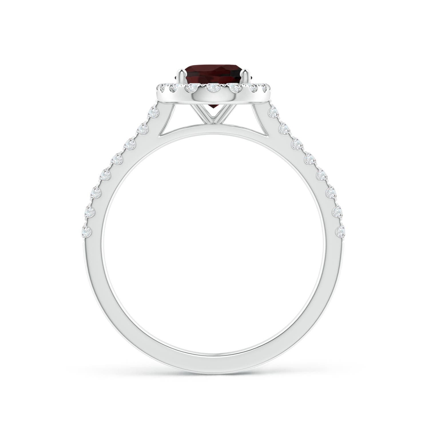 A - Garnet / 1.79 CT / 14 KT White Gold