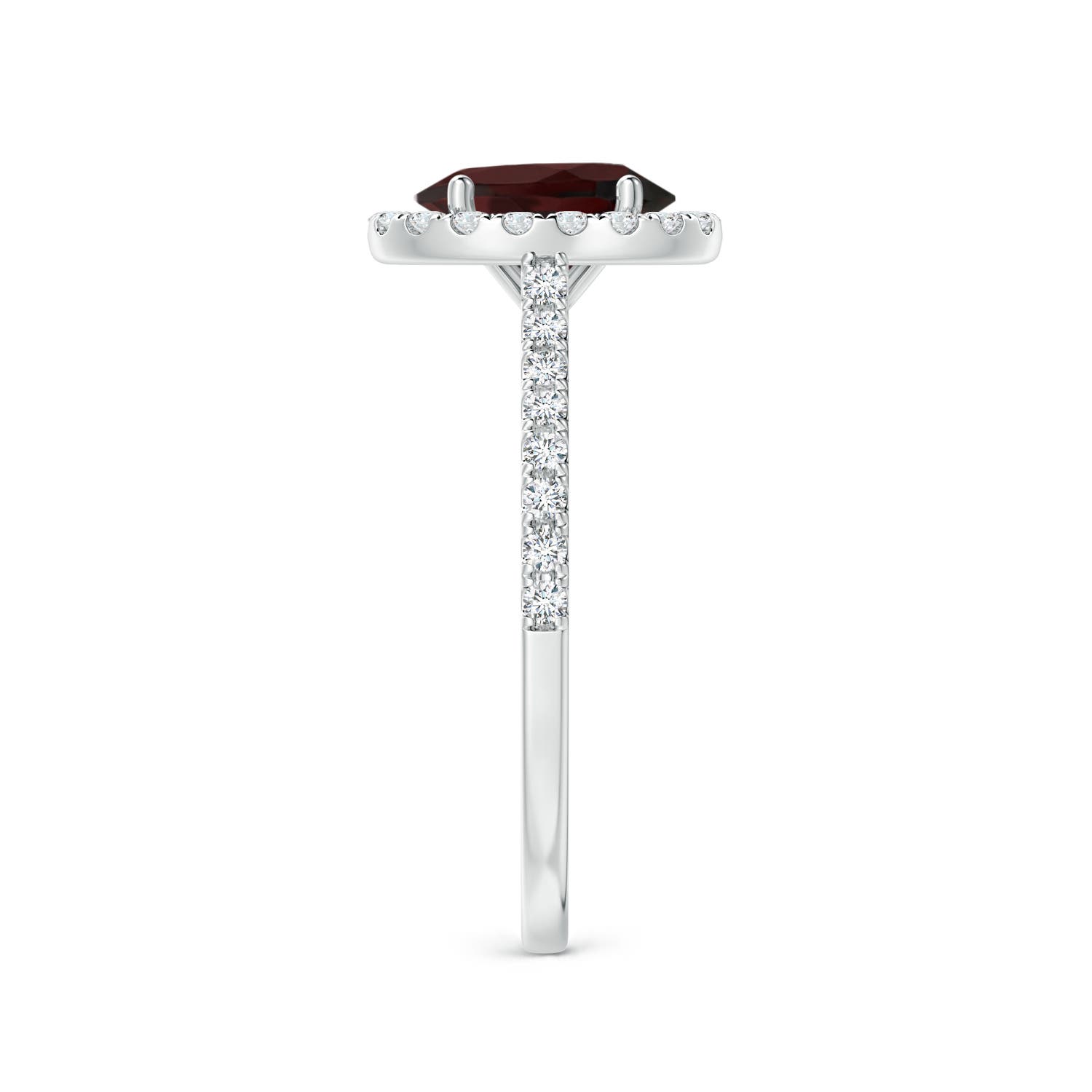 A - Garnet / 1.79 CT / 14 KT White Gold