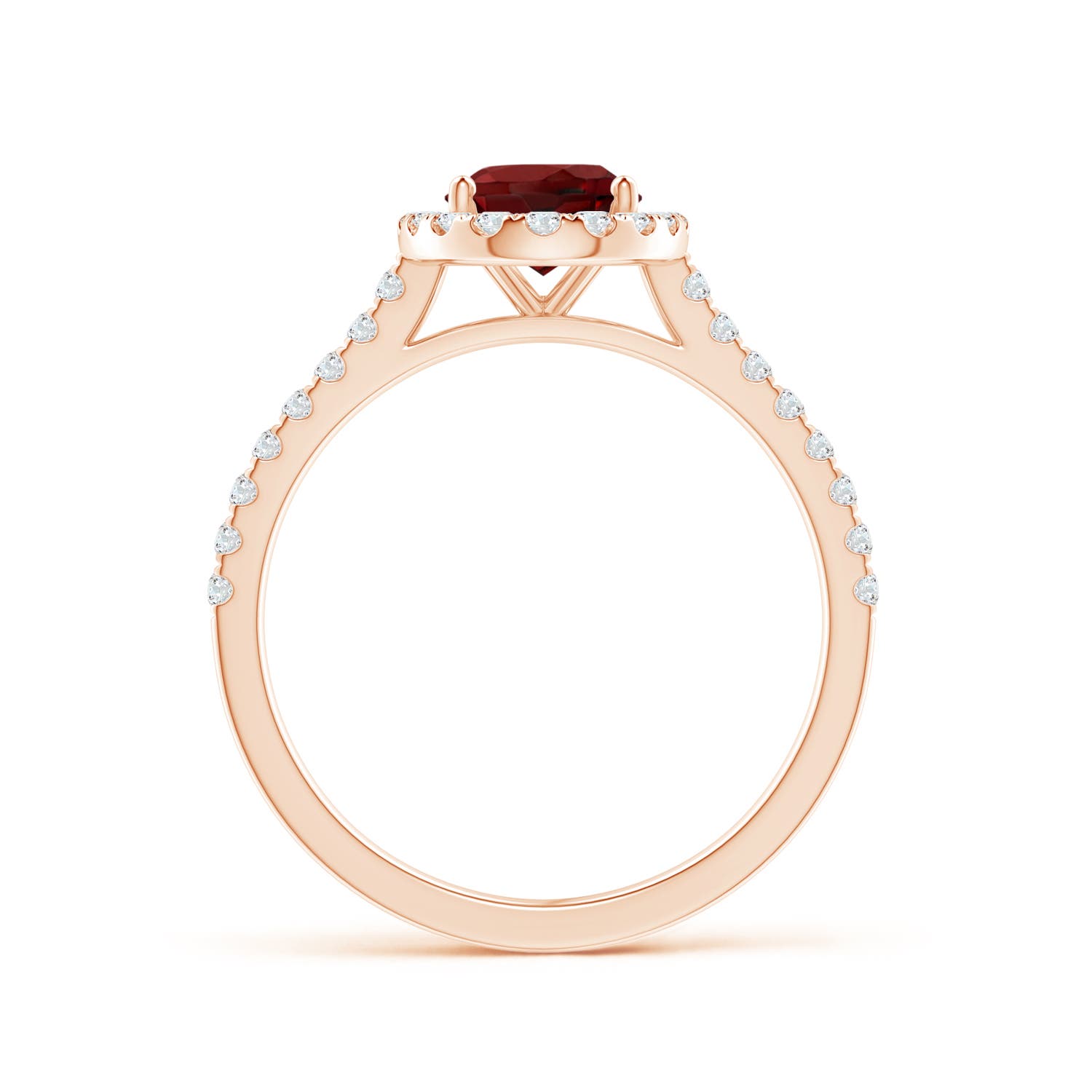 AAAA - Garnet / 1.79 CT / 14 KT Rose Gold