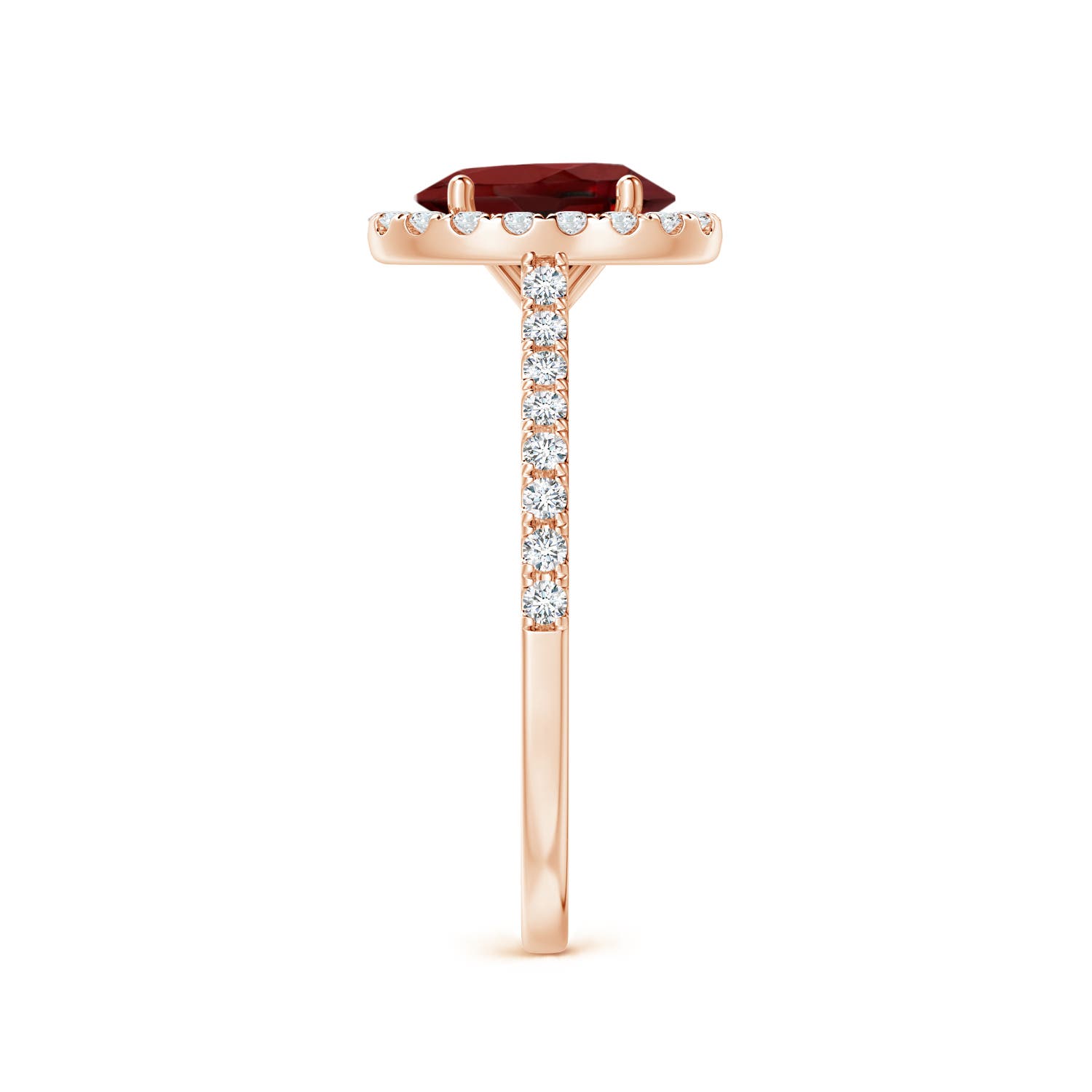 AAAA - Garnet / 1.79 CT / 14 KT Rose Gold