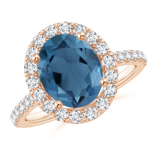 Oval A London Blue Topaz