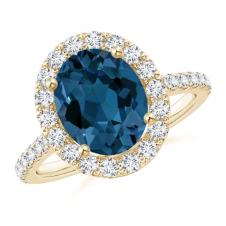 Oval AAA London Blue Topaz