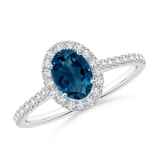 Oval AAAA London Blue Topaz