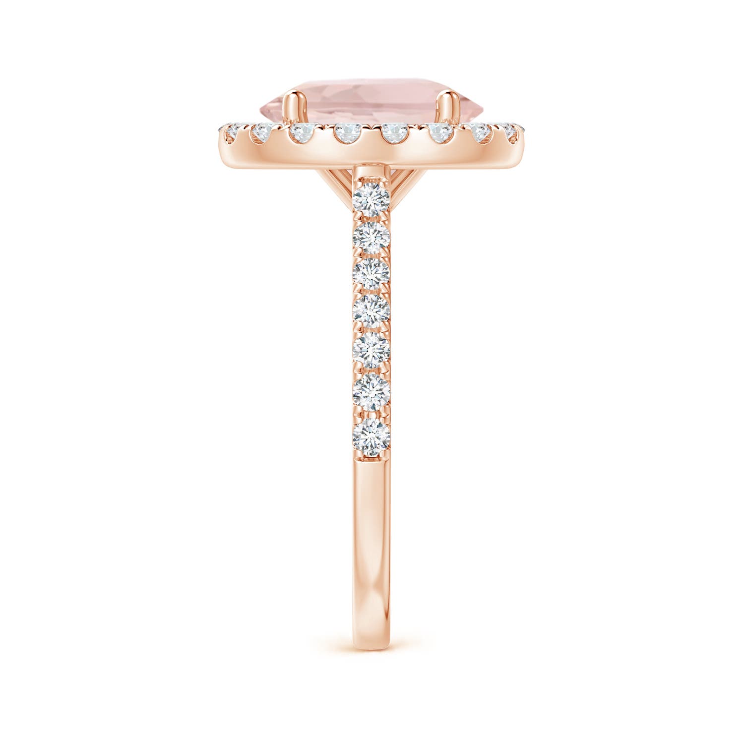 A - Morganite / 3.17 CT / 14 KT Rose Gold