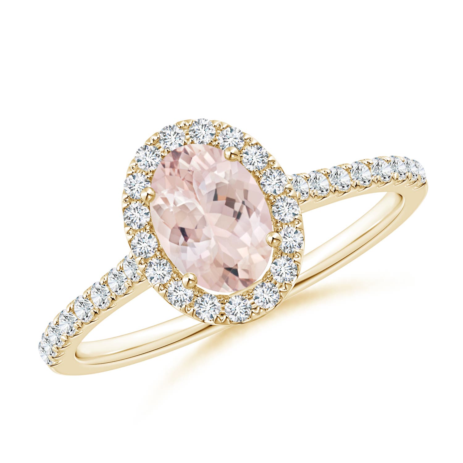 AA - Morganite / 0.96 CT / 14 KT Yellow Gold