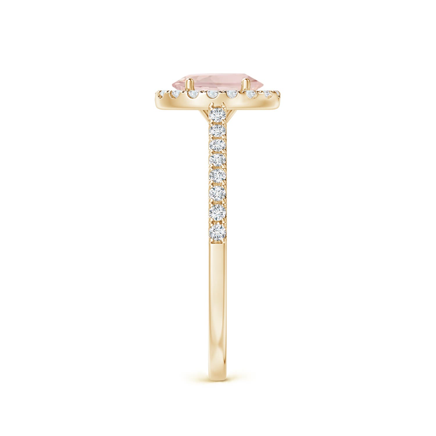 AA - Morganite / 0.96 CT / 14 KT Yellow Gold