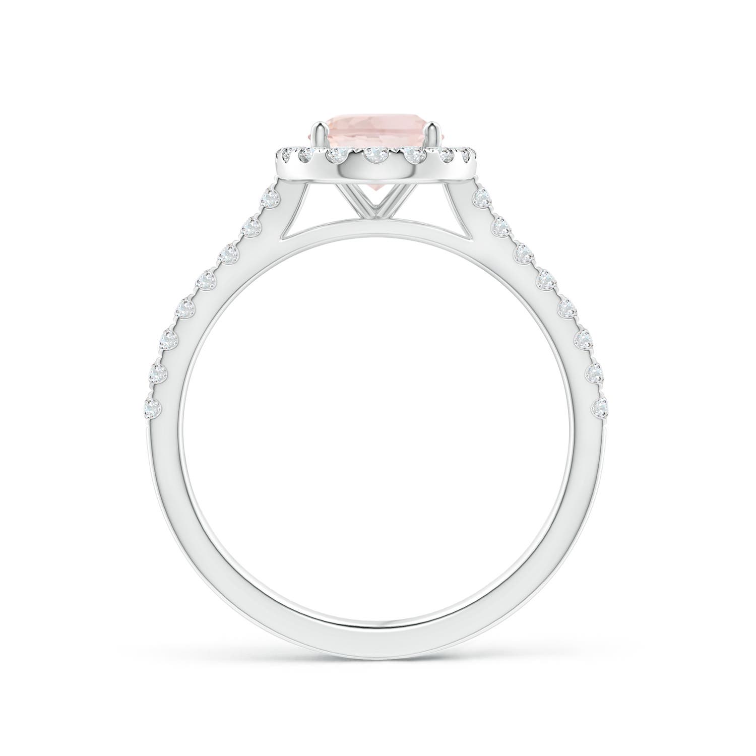 A - Morganite / 1.44 CT / 14 KT White Gold