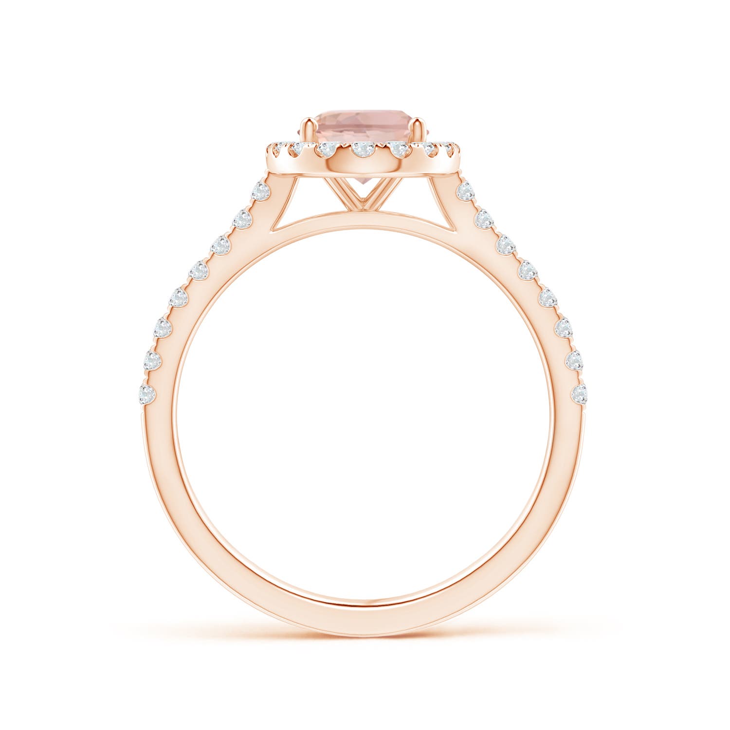 AAAA - Morganite / 1.44 CT / 14 KT Rose Gold