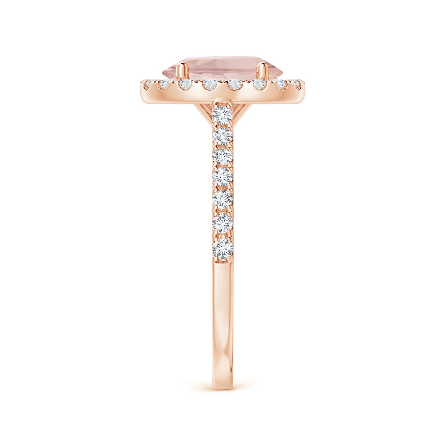 AA - Morganite / 2.1 CT / 14 KT Rose Gold