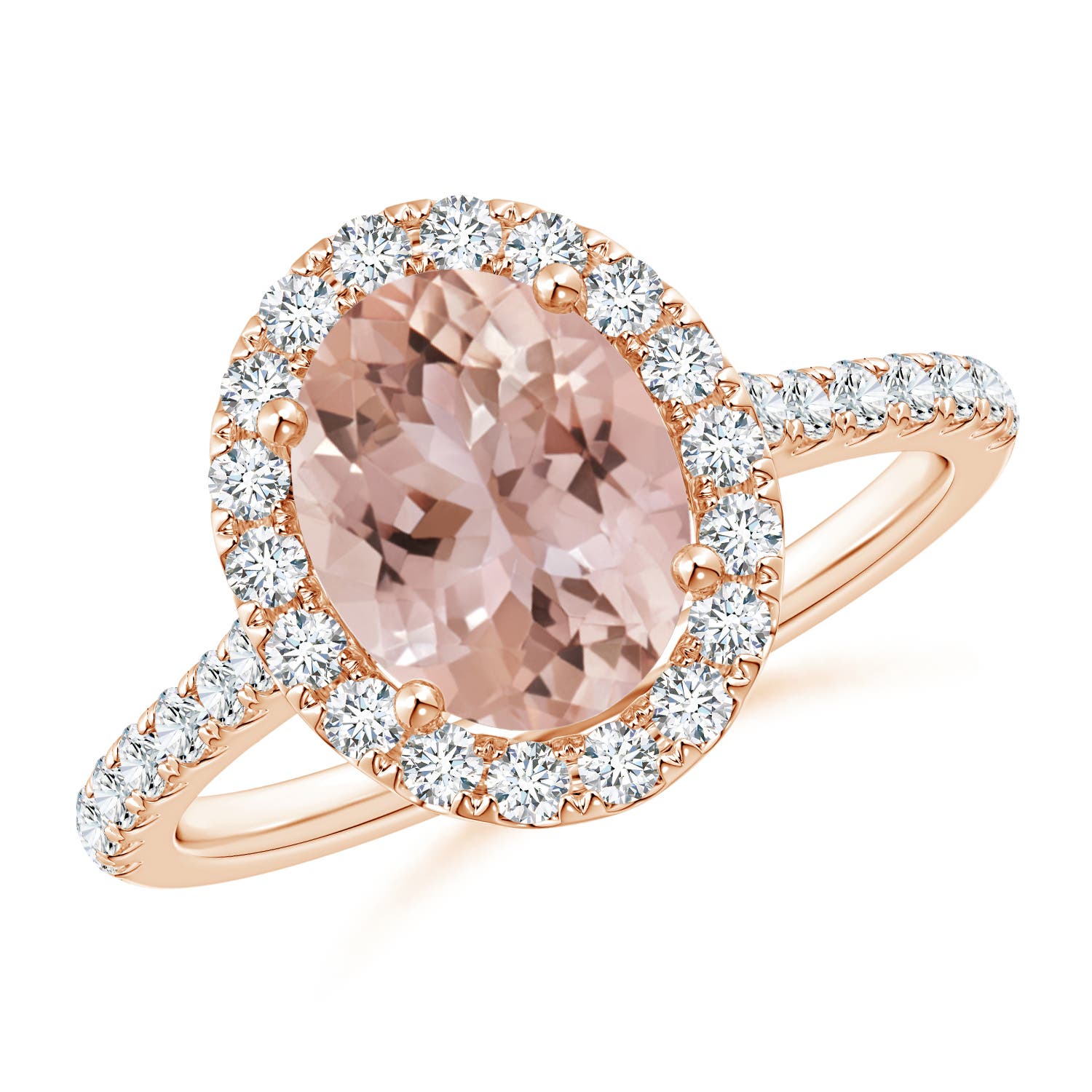 AAA - Morganite / 2.1 CT / 14 KT Rose Gold