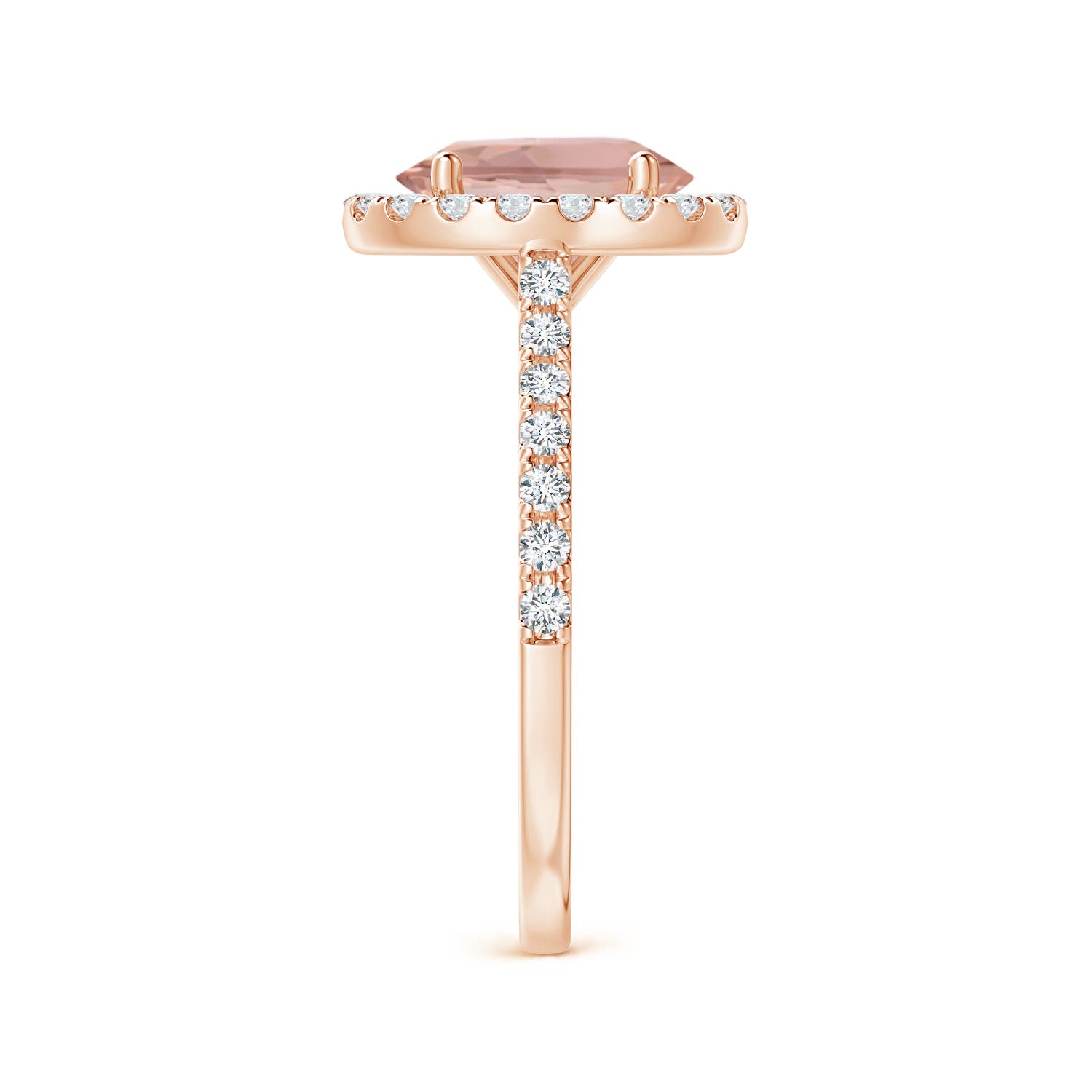 AAAA - Morganite / 2.1 CT / 14 KT Rose Gold