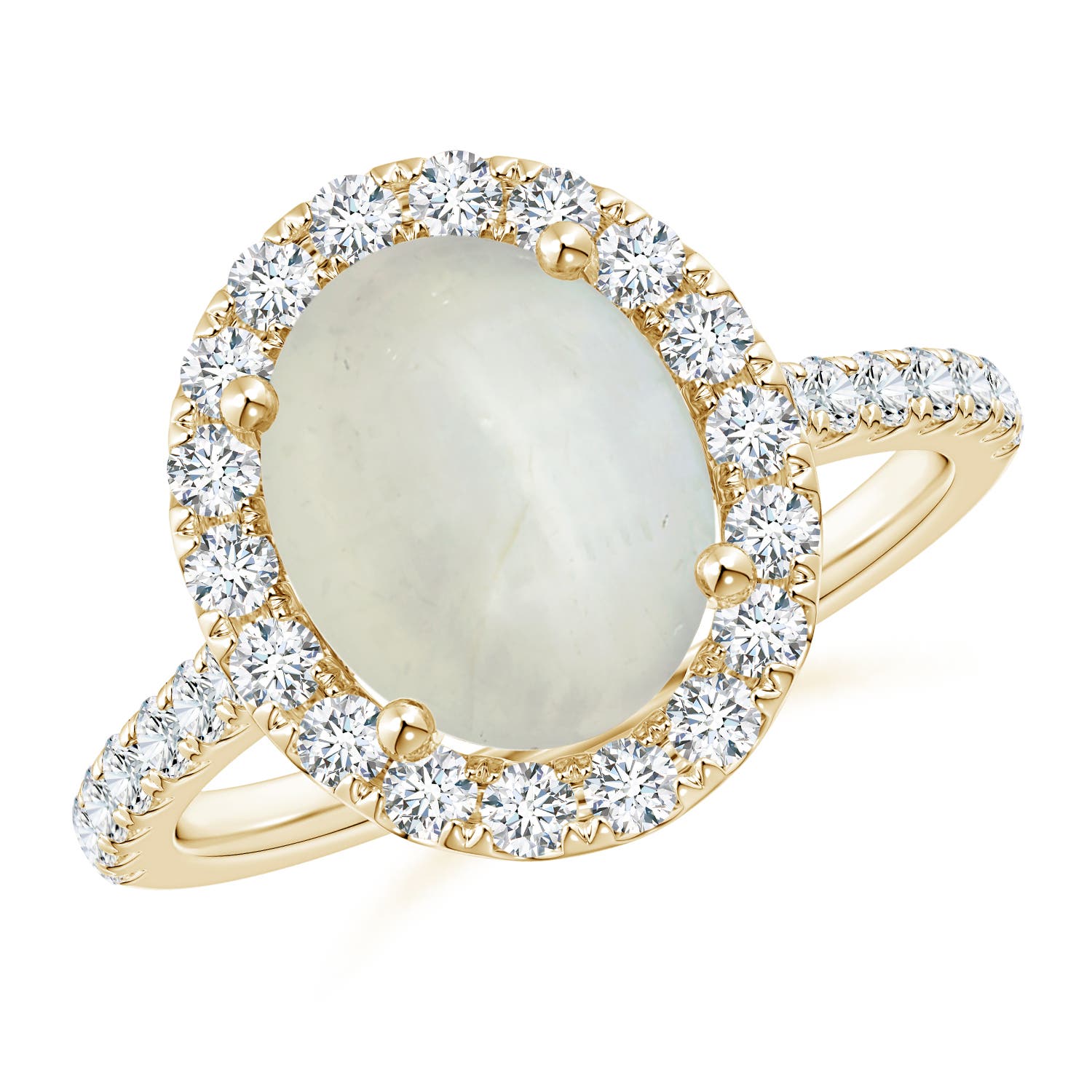 AA - Moonstone / 3.17 CT / 14 KT Yellow Gold