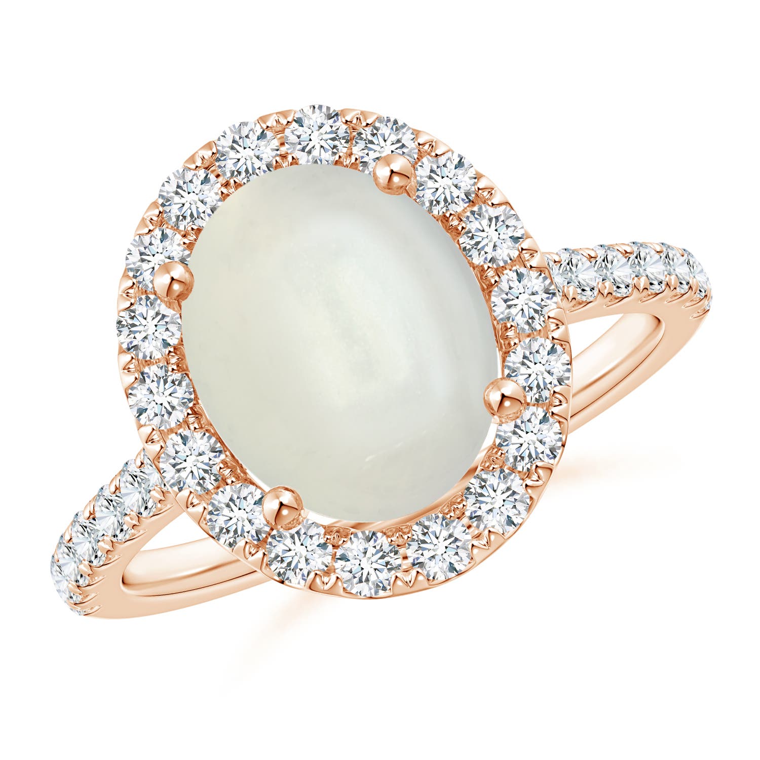 AAAA - Moonstone / 3.17 CT / 14 KT Rose Gold