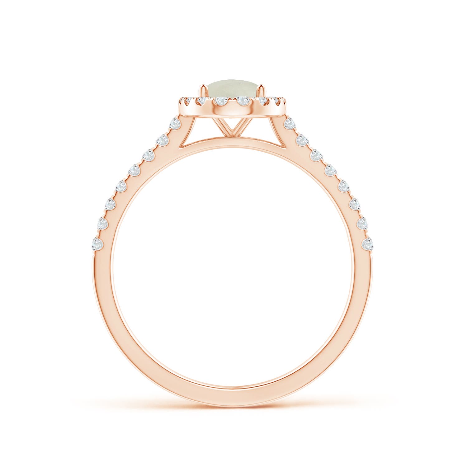 AA - Moonstone / 0.94 CT / 14 KT Rose Gold