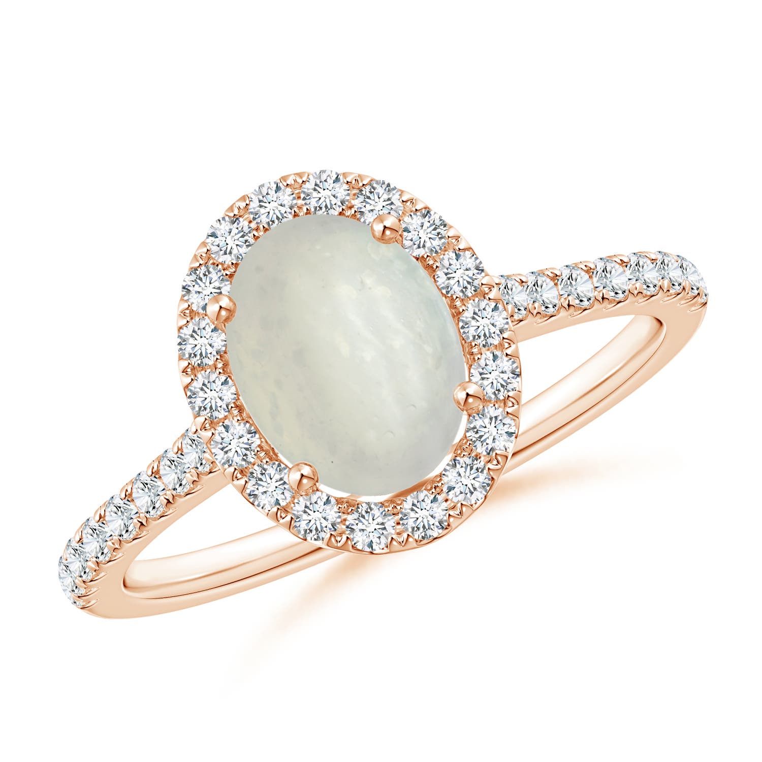 A - Moonstone / 1.44 CT / 14 KT Rose Gold