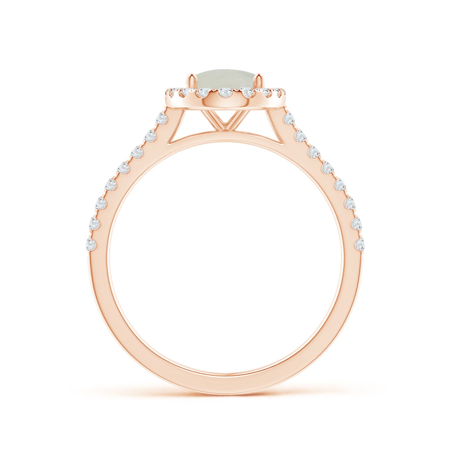 A - Moonstone / 1.44 CT / 14 KT Rose Gold