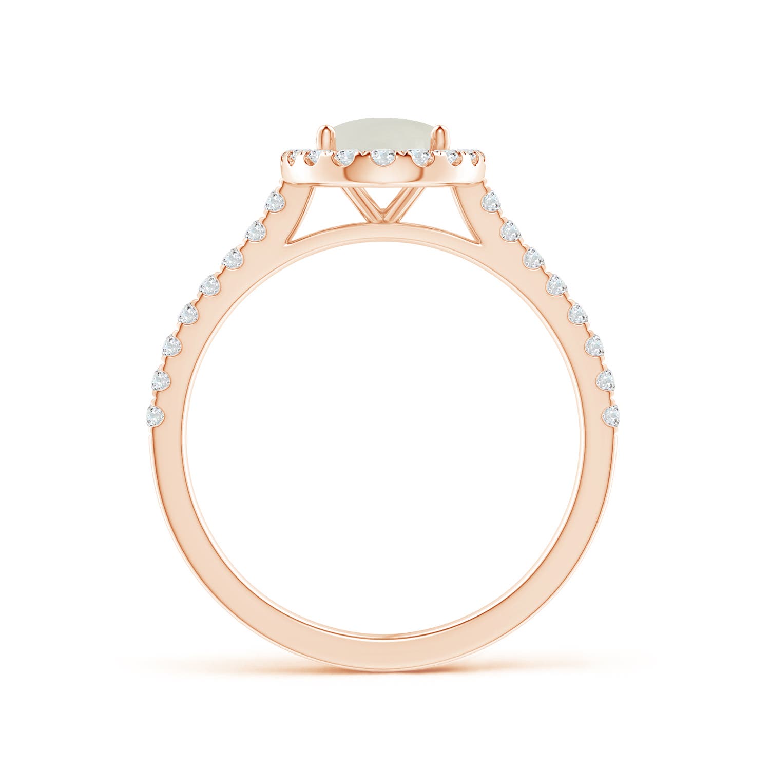 AAAA - Moonstone / 1.44 CT / 14 KT Rose Gold