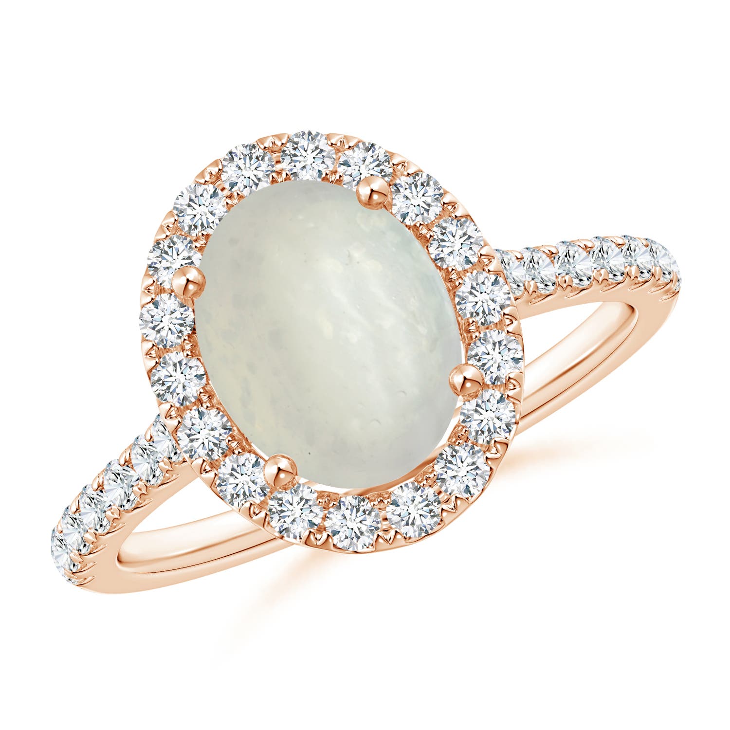 A - Moonstone / 2.15 CT / 14 KT Rose Gold