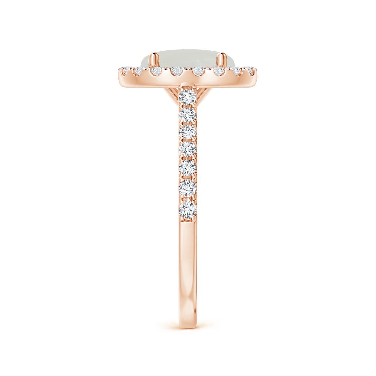 A - Moonstone / 2.15 CT / 14 KT Rose Gold