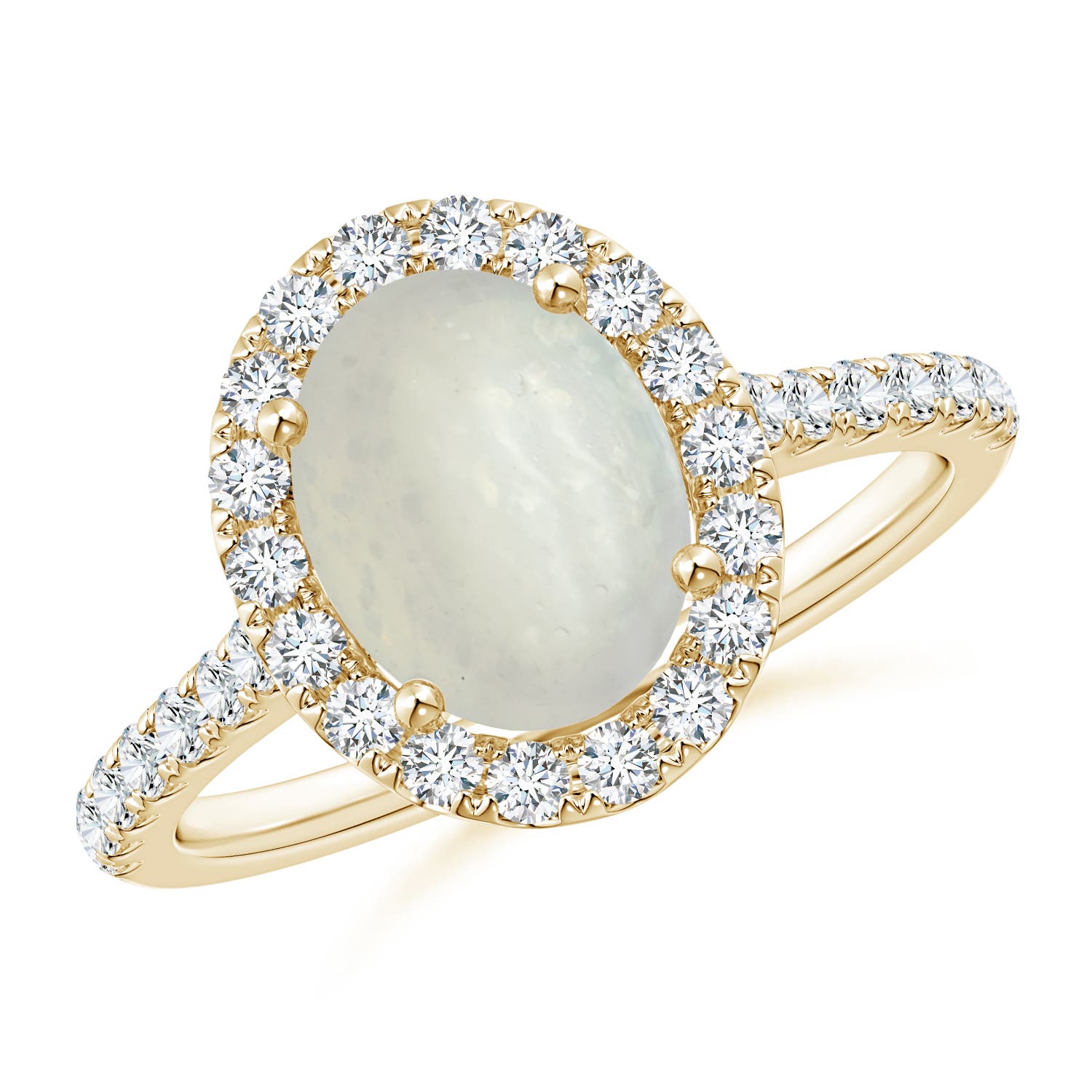 A - Moonstone / 2.15 CT / 14 KT Yellow Gold