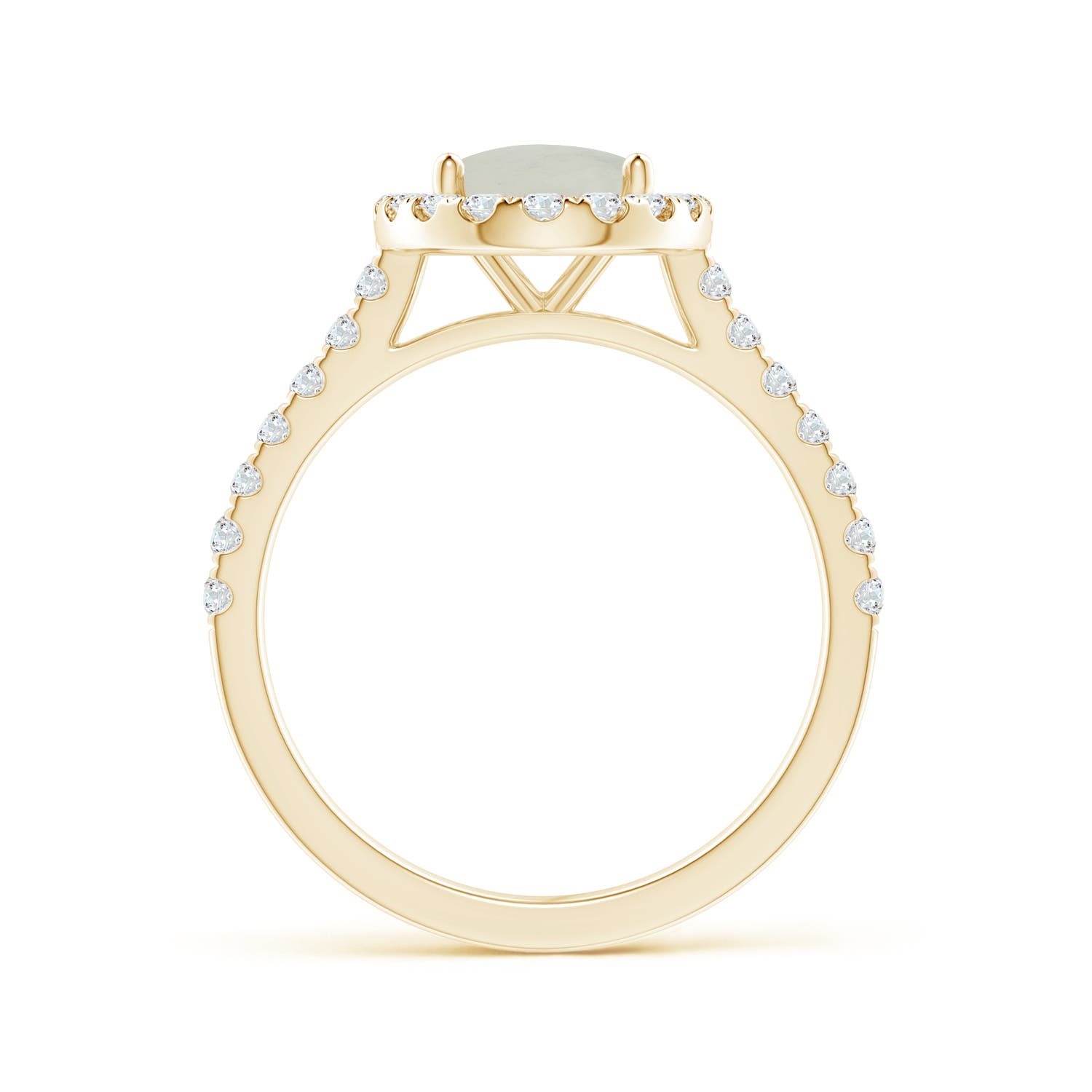 A - Moonstone / 2.15 CT / 14 KT Yellow Gold