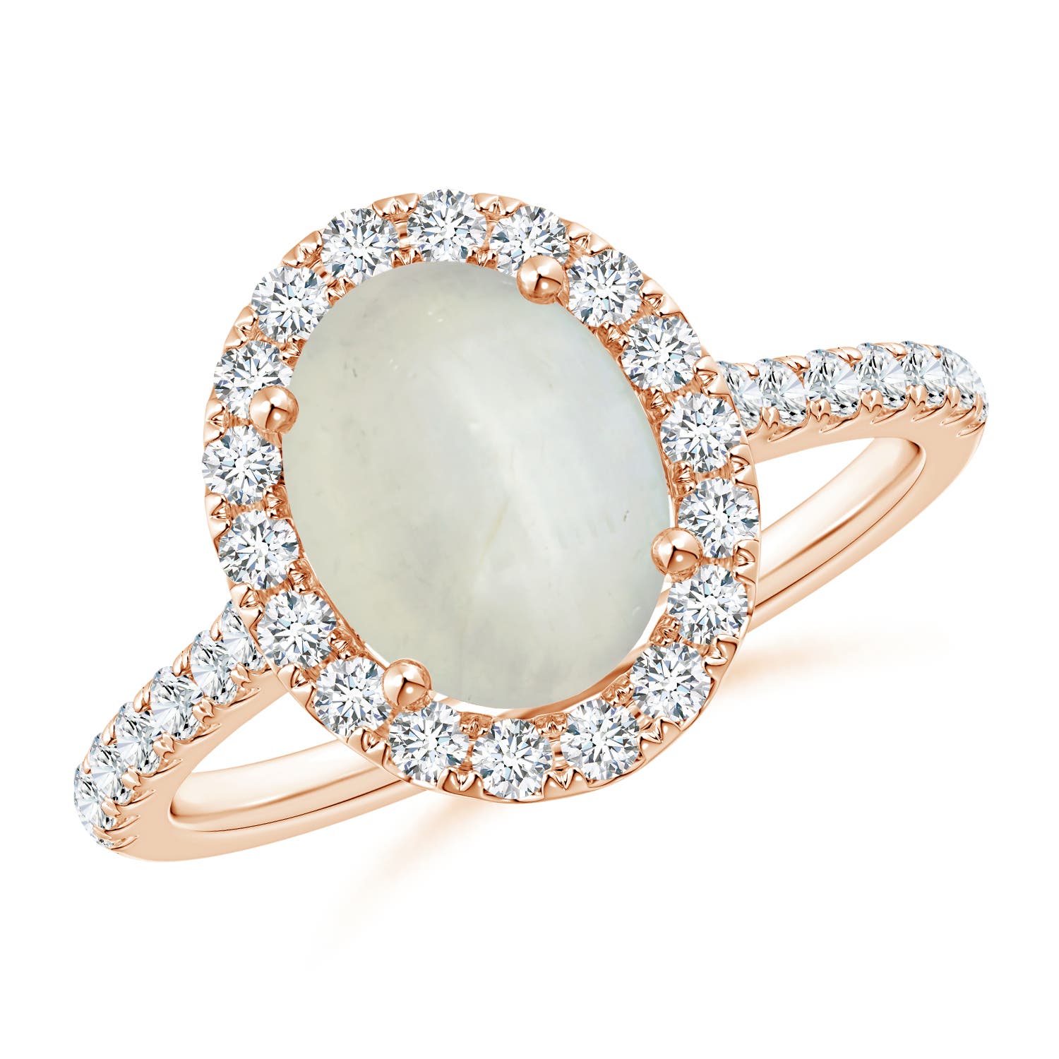 AA - Moonstone / 2.15 CT / 14 KT Rose Gold