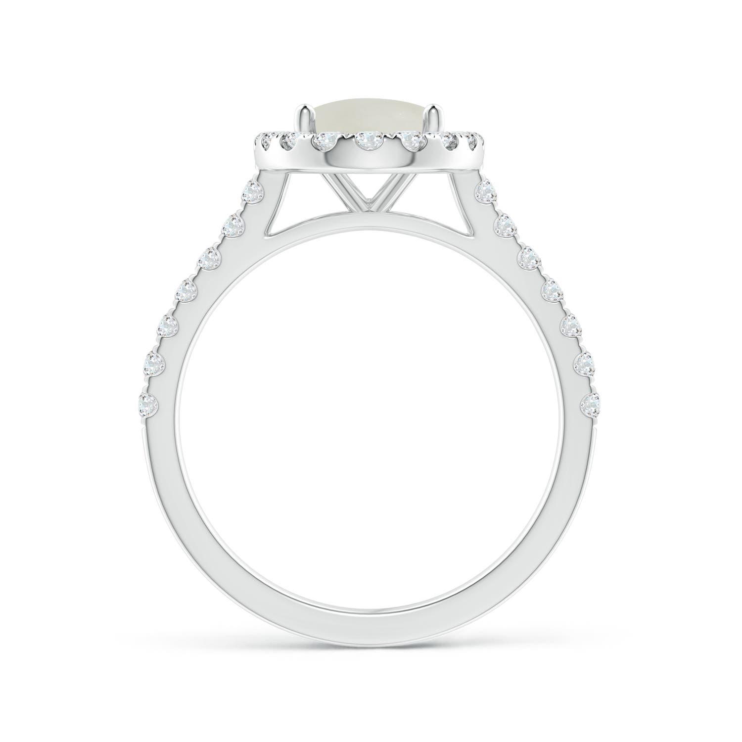 AAA - Moonstone / 2.15 CT / 14 KT White Gold