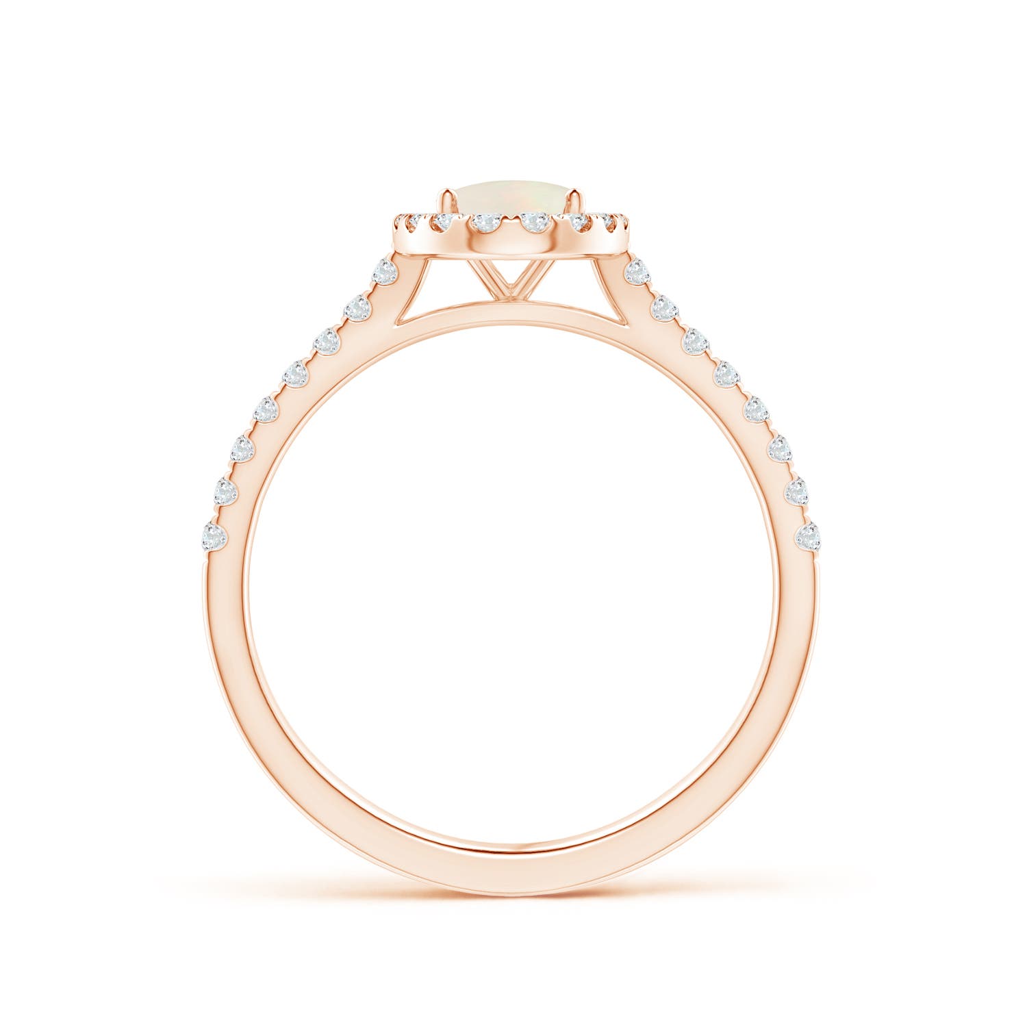 A - Opal / 0.71 CT / 14 KT Rose Gold