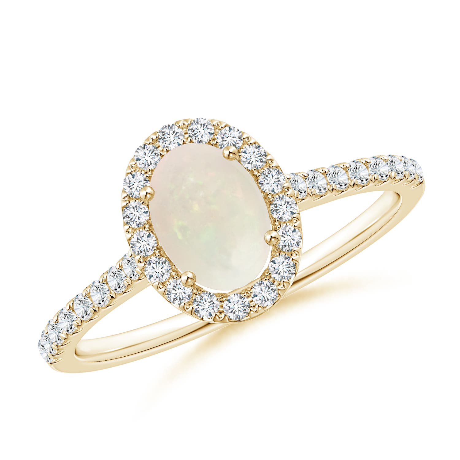 A - Opal / 0.71 CT / 14 KT Yellow Gold