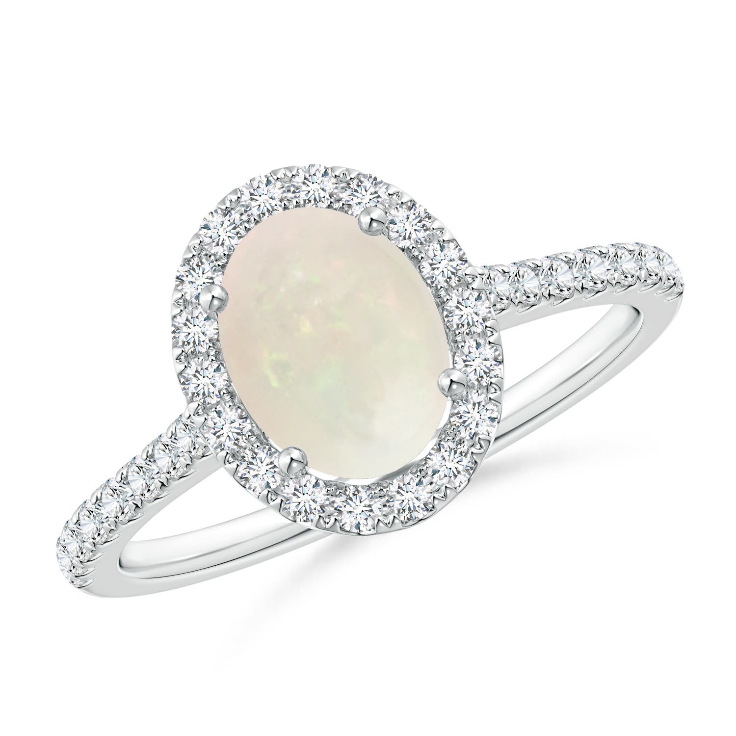 A - Opal / 1.14 CT / 14 KT White Gold