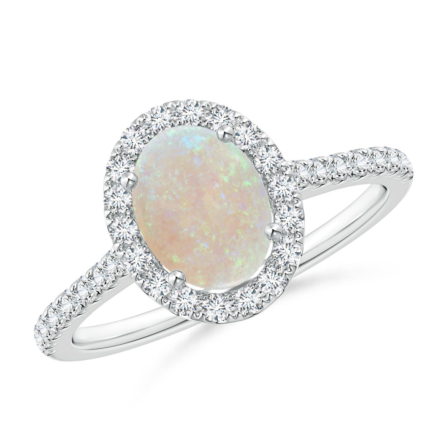 AA - Opal / 1.14 CT / 14 KT White Gold