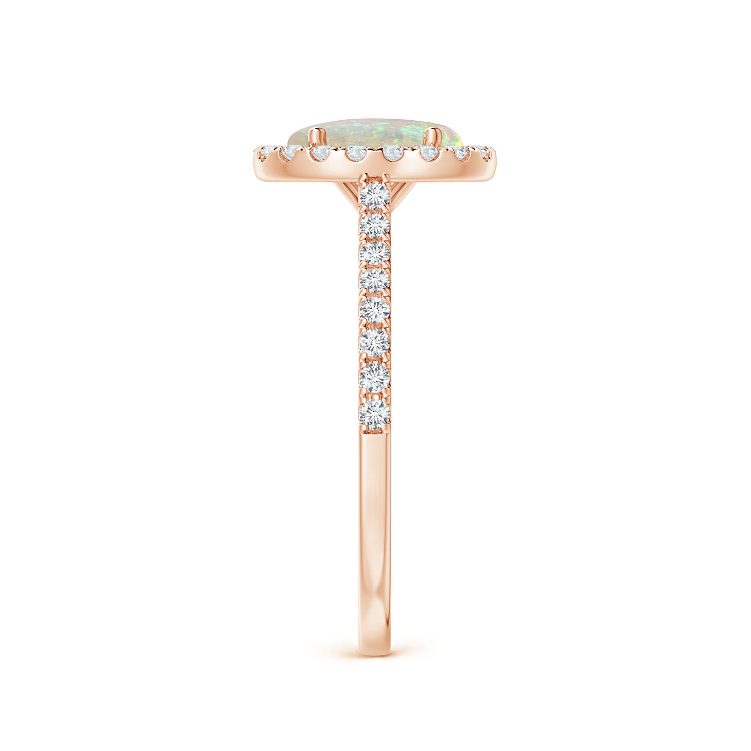 AAA - Opal / 1.14 CT / 14 KT Rose Gold