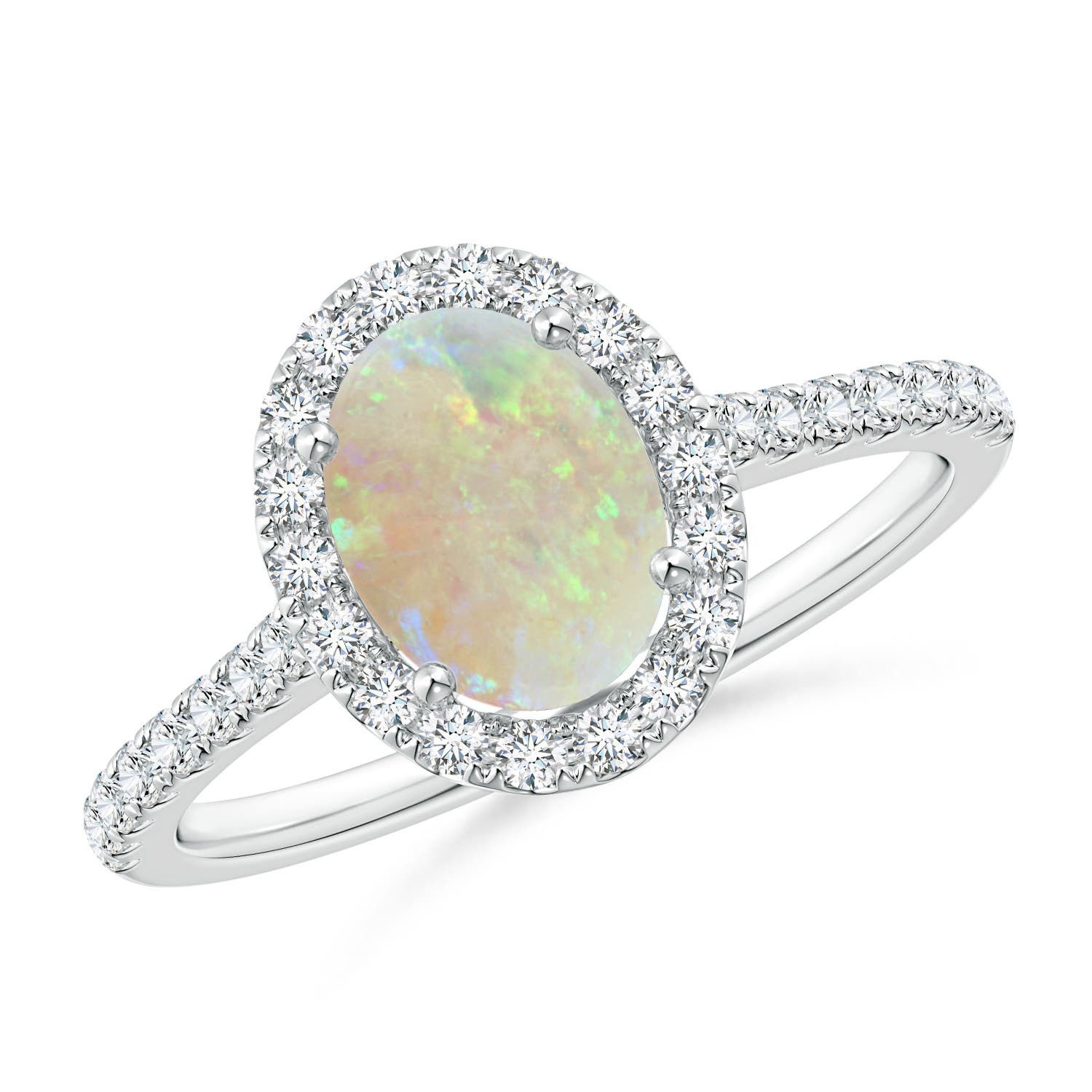 AAA - Opal / 1.14 CT / 14 KT White Gold